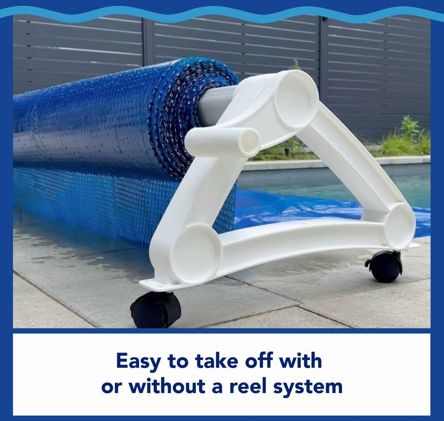 15' x 30' Oval Premium Blue Solar Blanket - International Pool & Spa