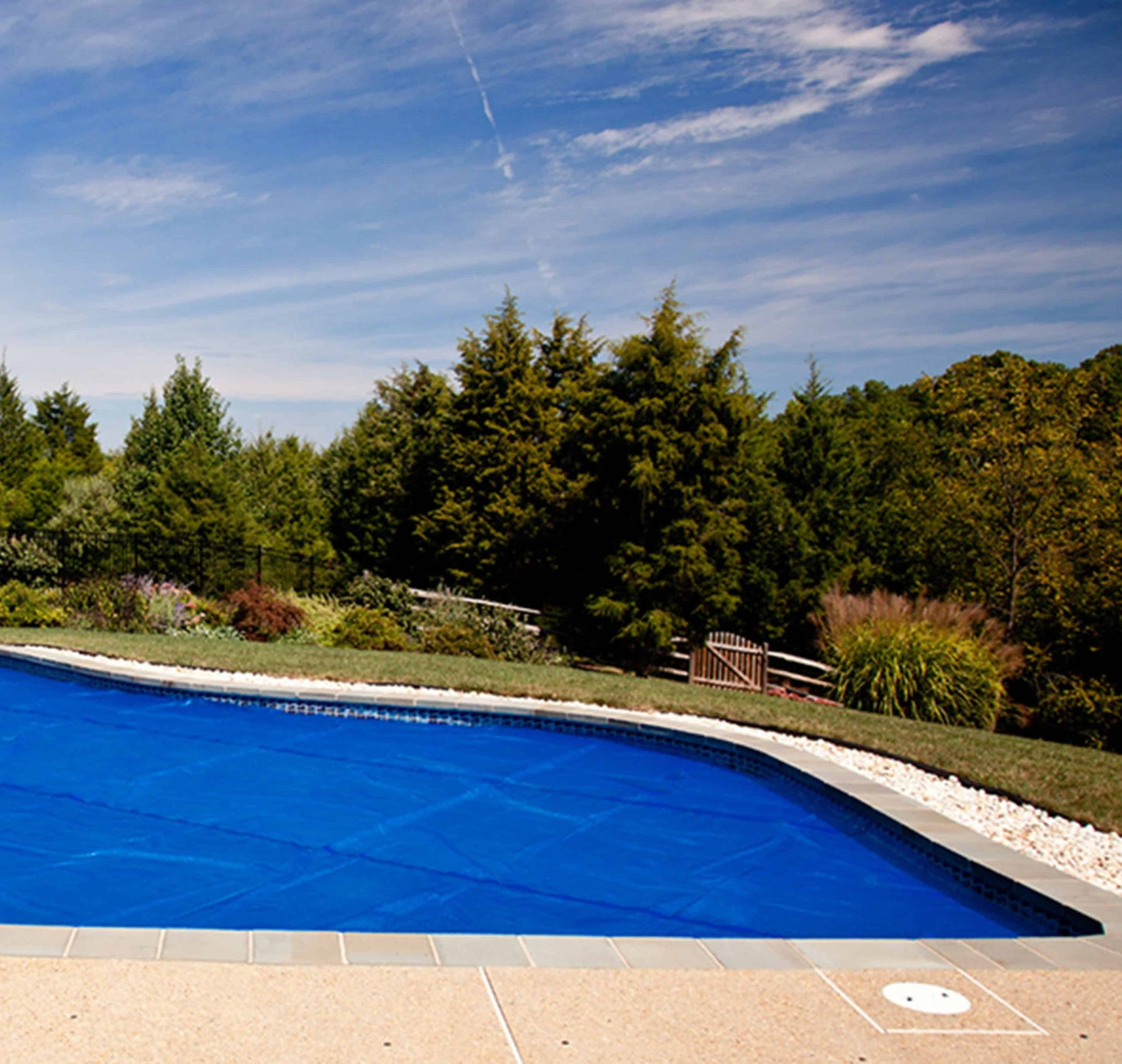 16' x 32' Rectangle Premium Blue Solar Blanket - interpools