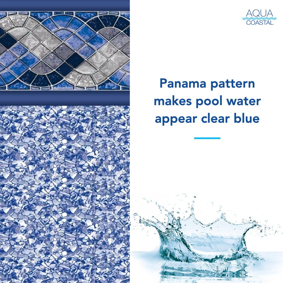 18' Round Panama, Unibead Above Ground Liner, 52" Wall - interpools