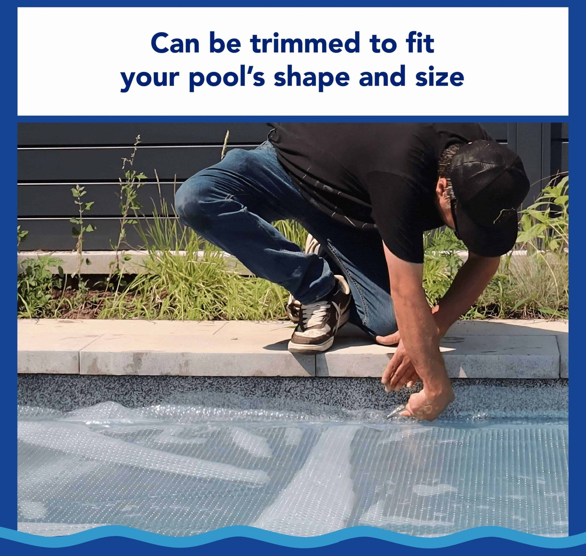 18' x 33' Oval Clear Deluxe Solar Blanket - International Pool & Spa