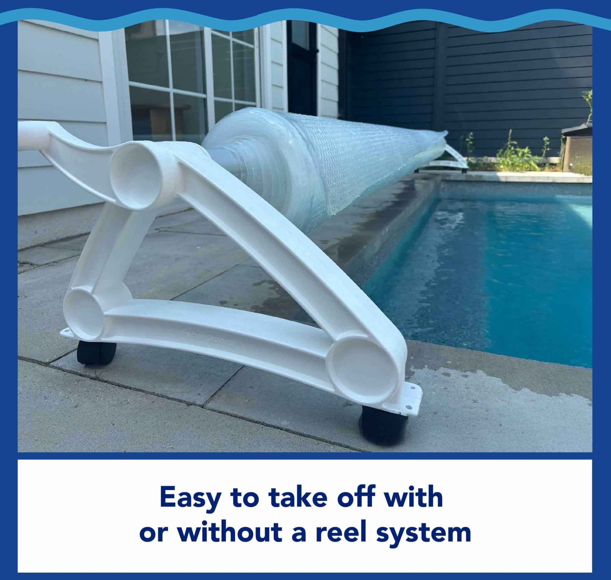 18' x 33' Oval Clear Deluxe Solar Blanket - International Pool & Spa