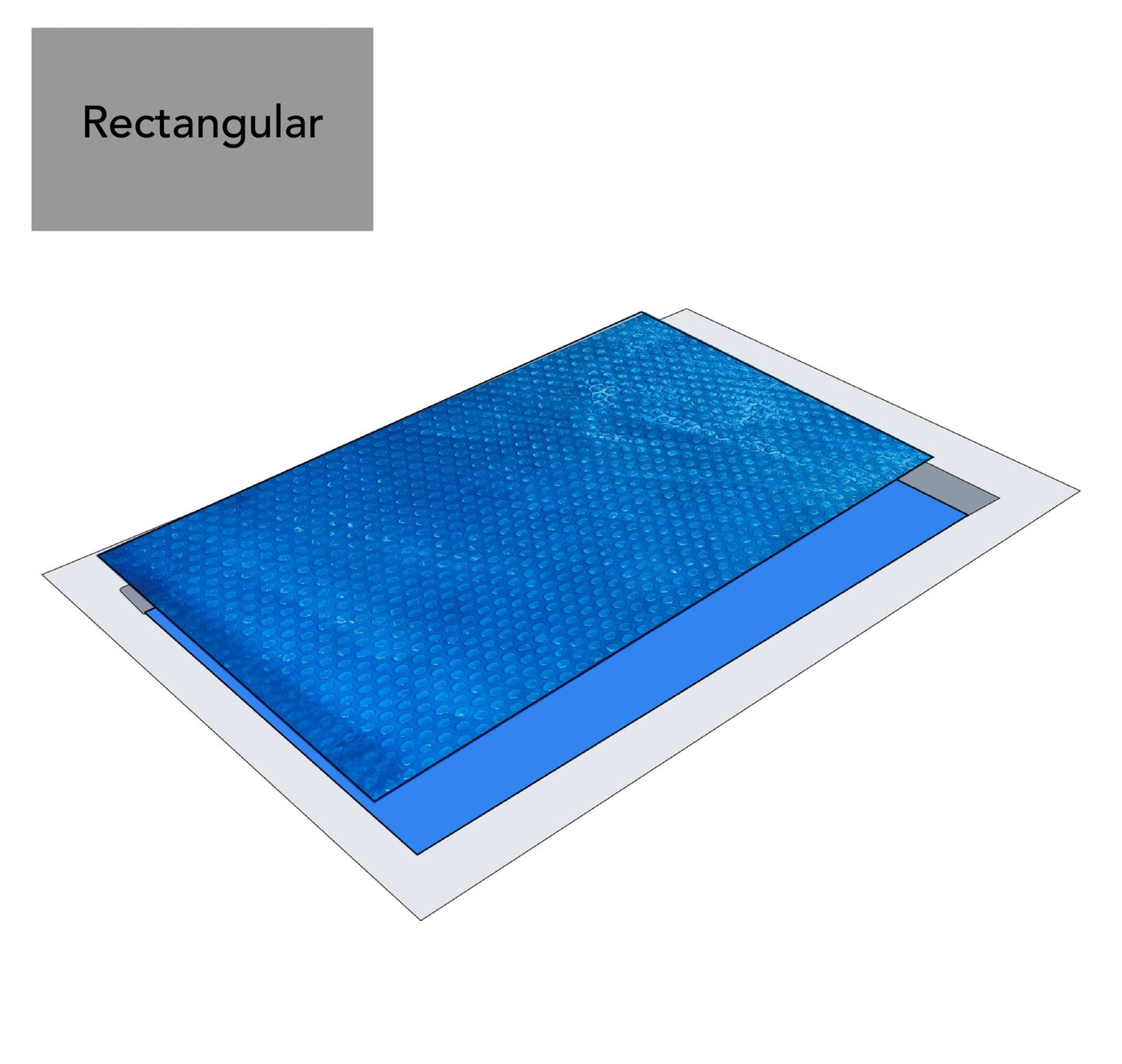 18' x 36' Rectangle Deluxe Blue Solar Blanket - interpools