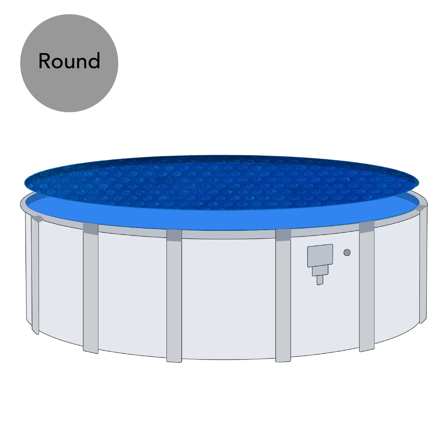 21' Round Exclusive Space Age Solar Blanket - interpools