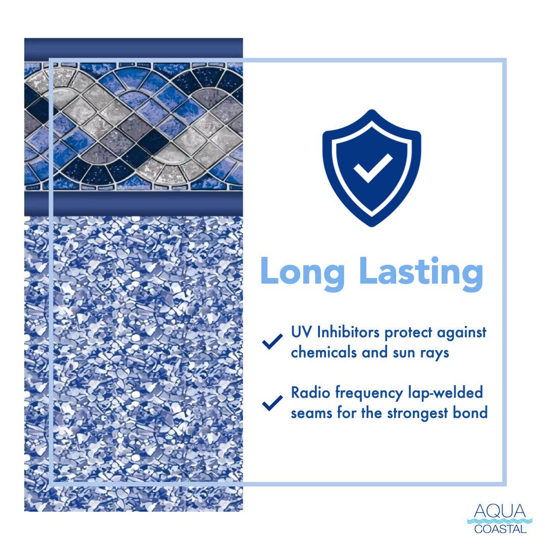21' Round Panama, Unibead Above Ground Liner, 52" Wall - interpools