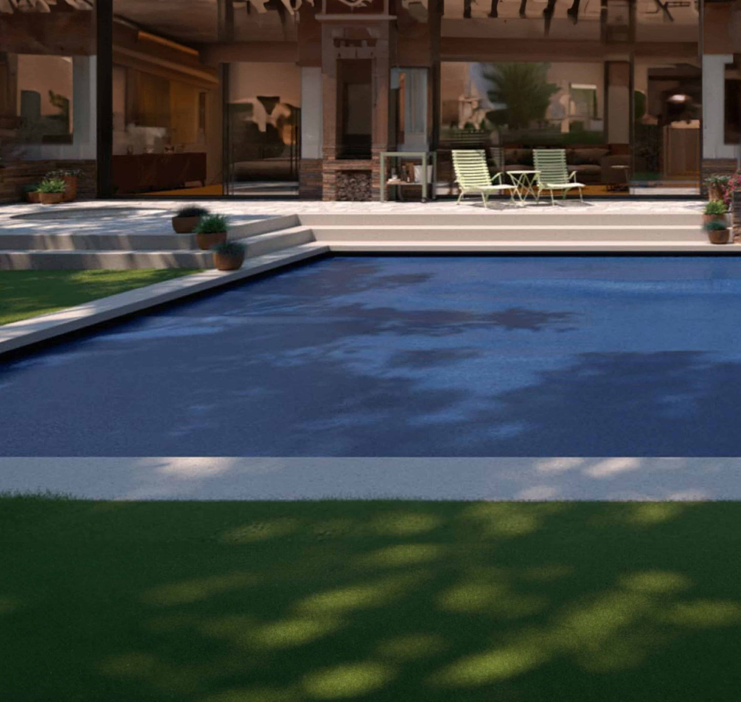 26' x 50' Rectangle Clear Deluxe Solar Blanket - interpools