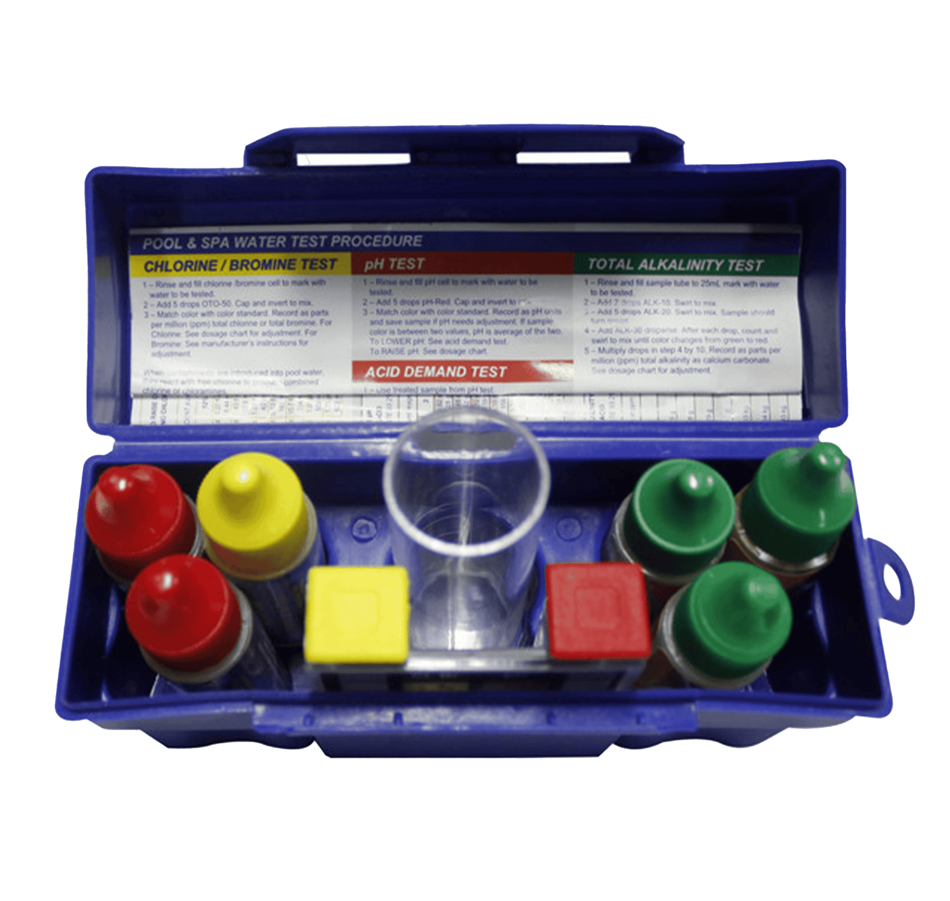 5 Way Test Kit - Water Testing Chemical - interpools