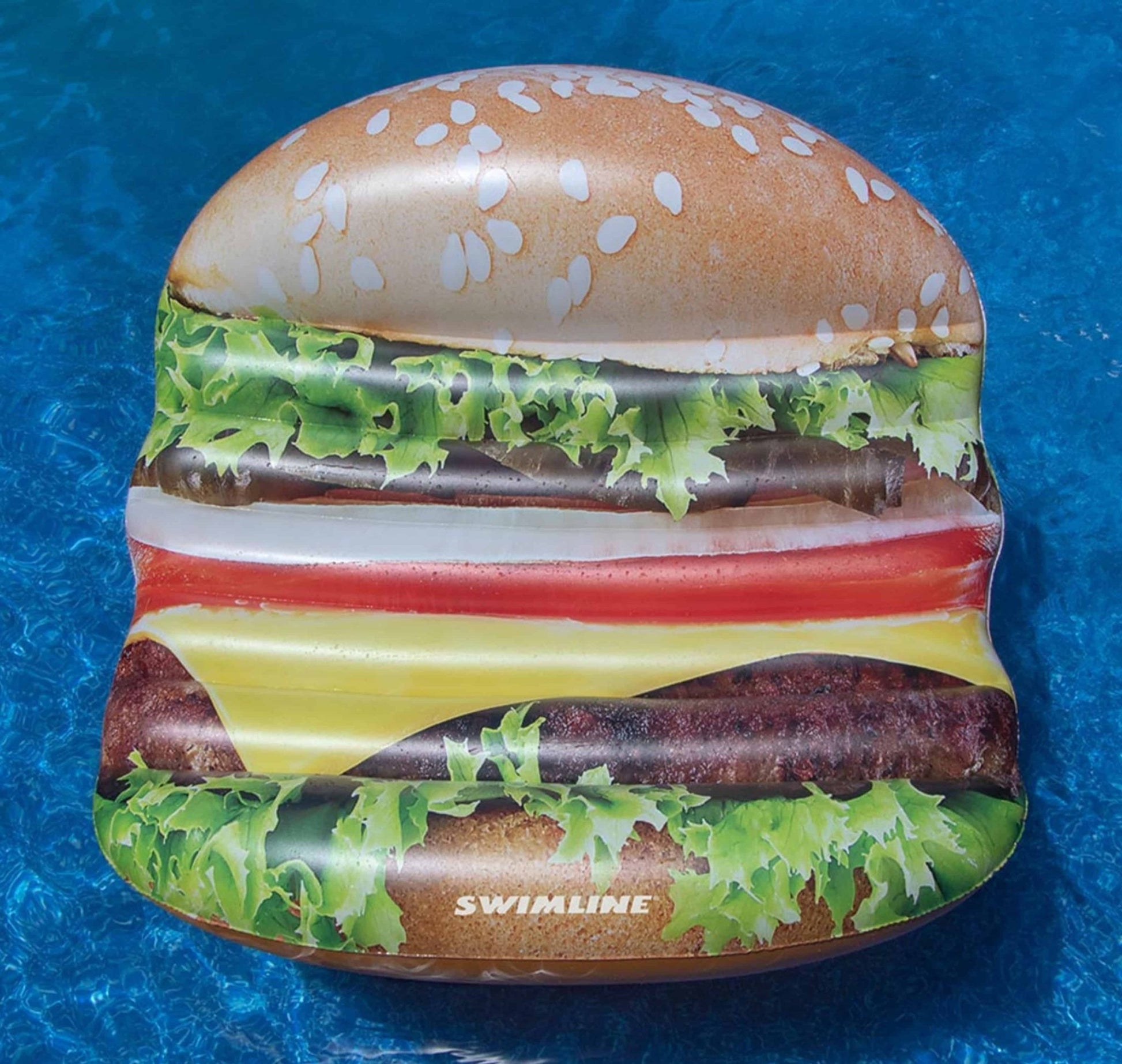 Deluxe Cheese burger Island Float - interpools