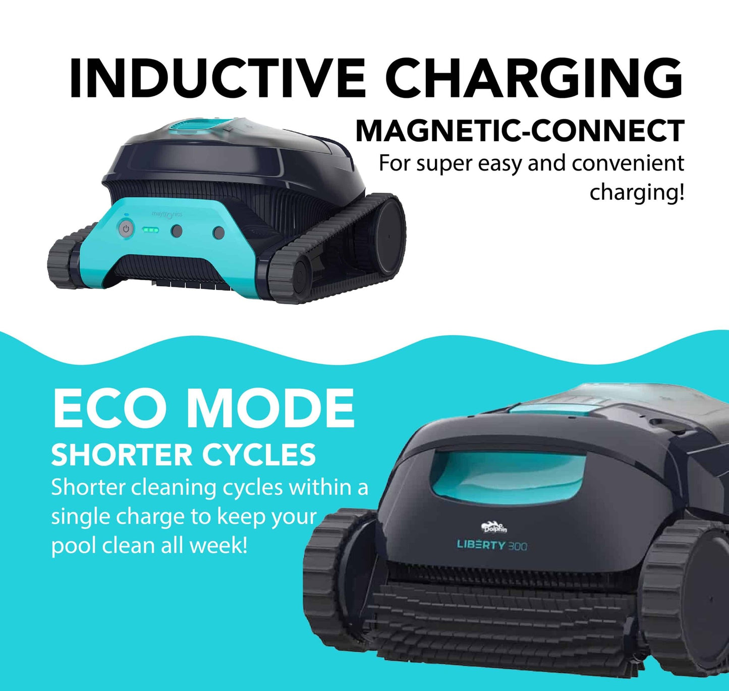 Dolphin Liberty 300 Cordless Robotic Pool Cleaner - interpools
