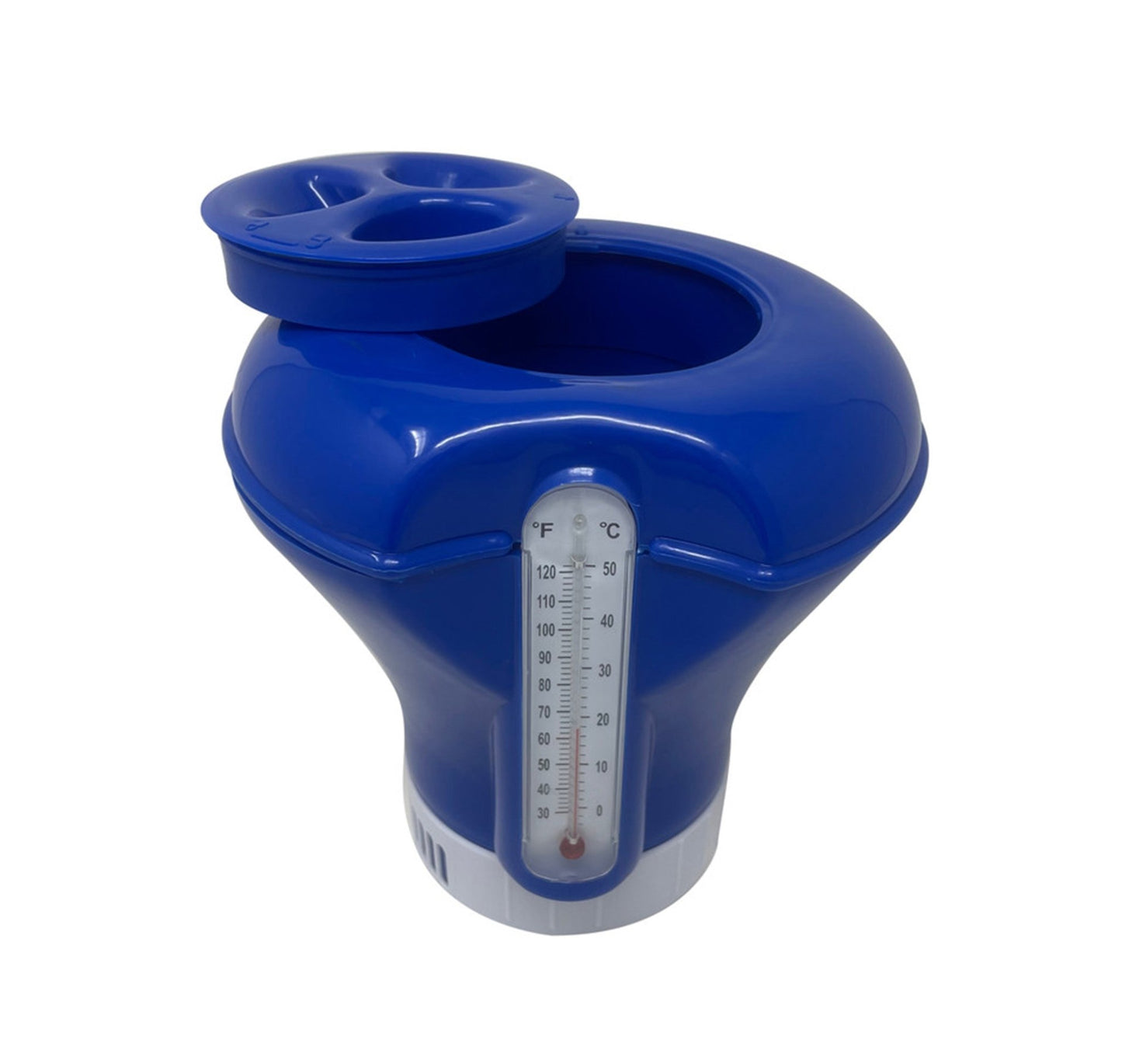 Floating Chemical Dispenser w/Thermometer - interpools