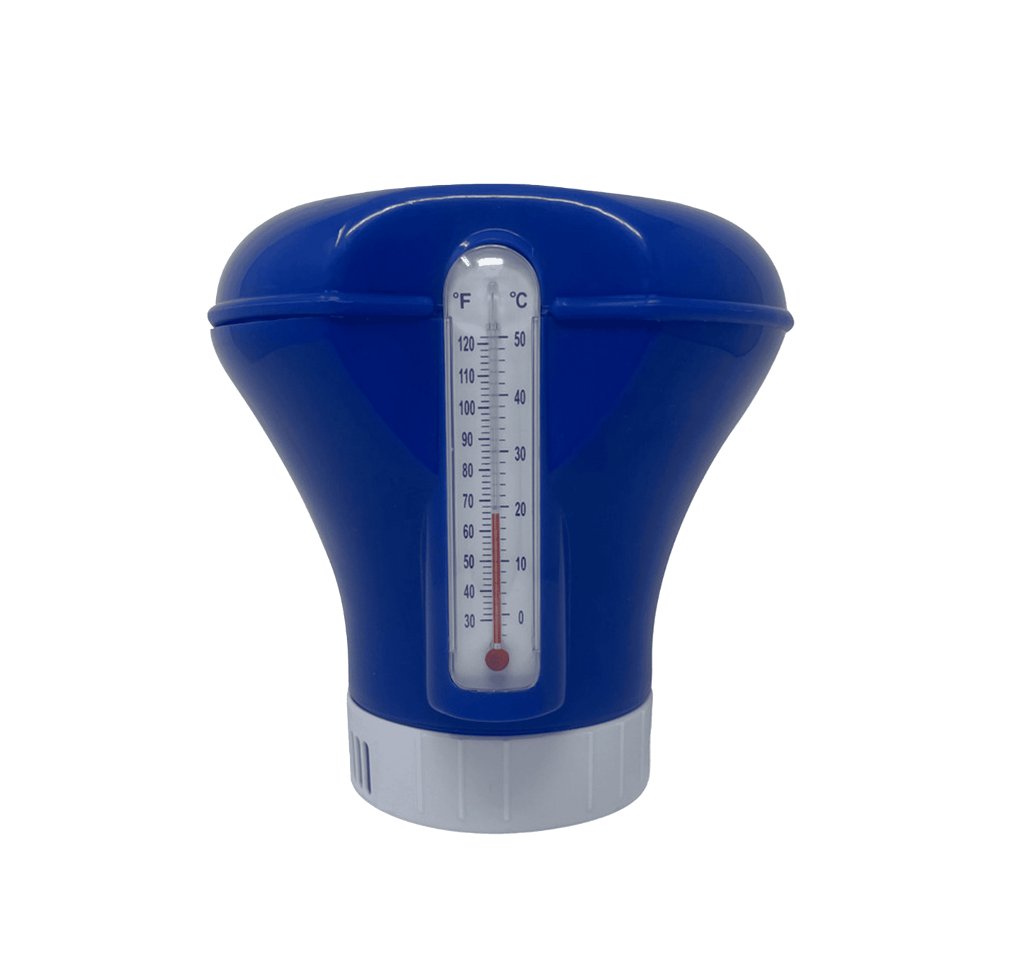 Floating Chemical Dispenser w/Thermometer - interpools