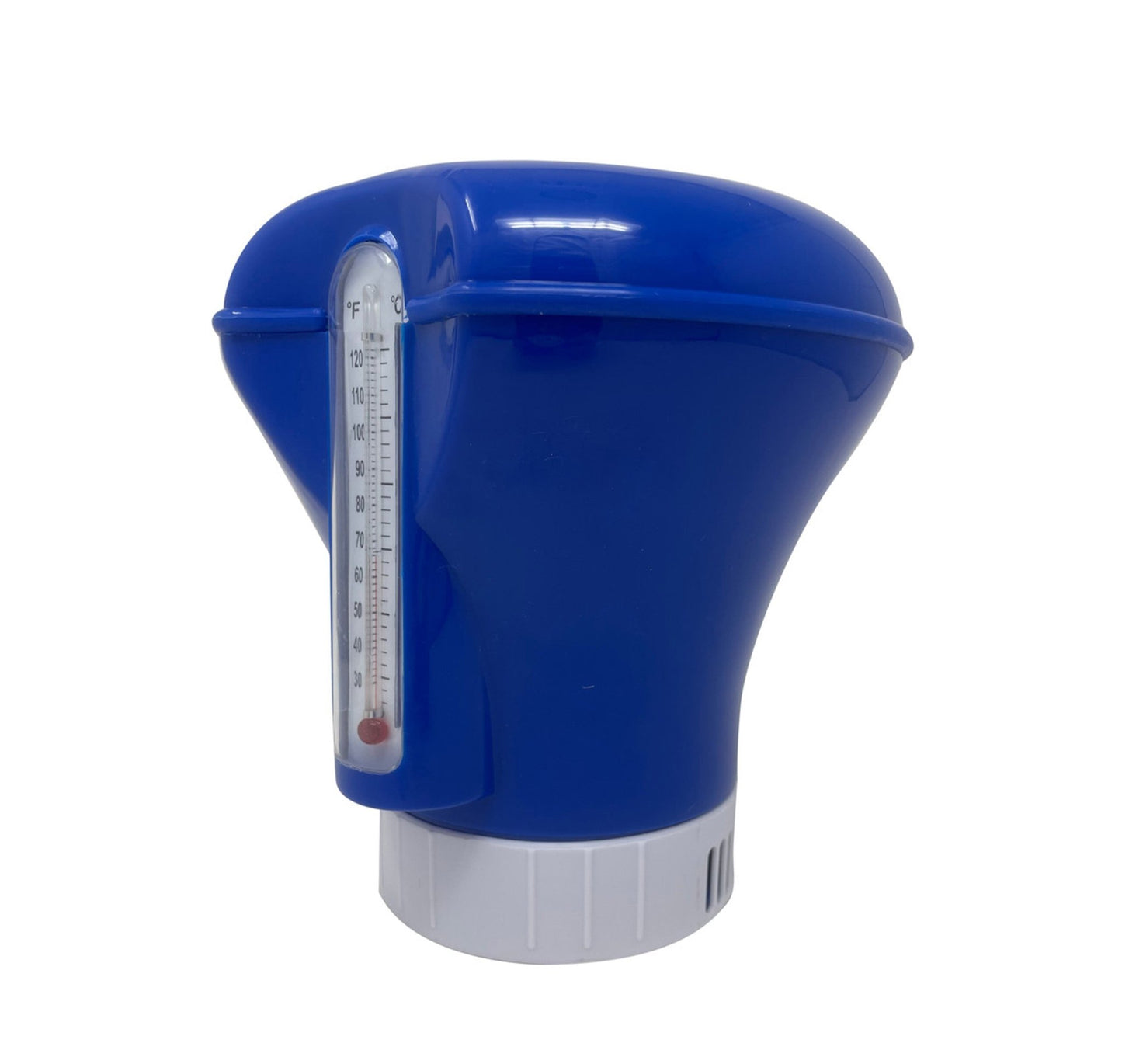Floating Chemical Dispenser w/Thermometer - interpools