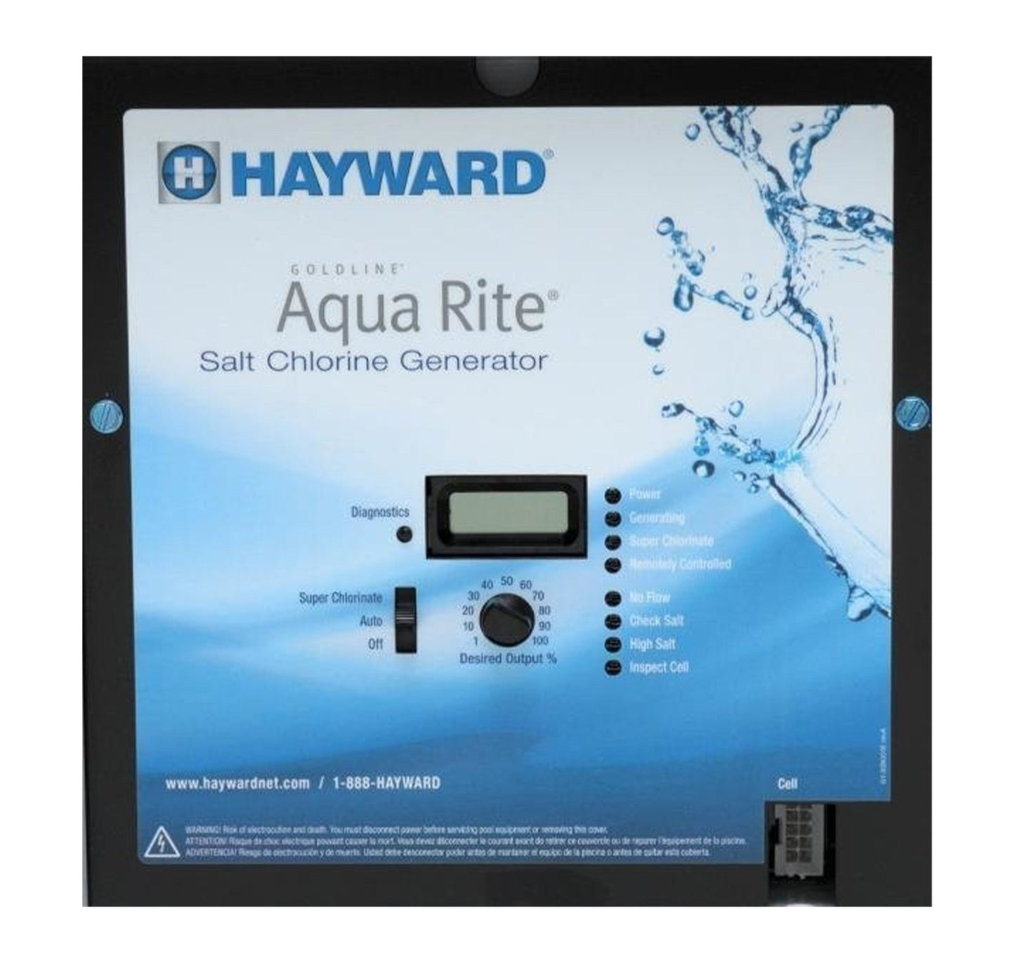 Hayward Aqua Rite Salt Generator & 40K Gal Cell - interpools