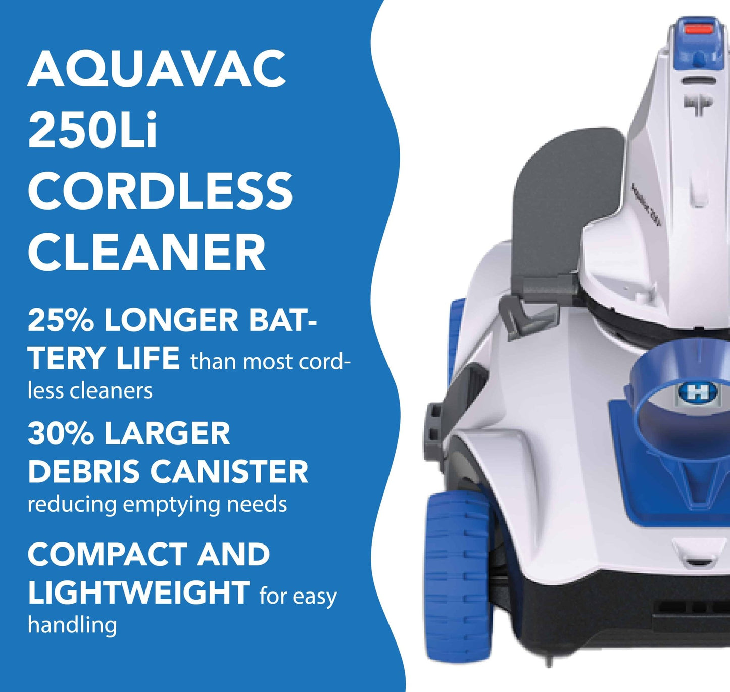 Hayward AquaVac 250Li Cordless Robotic Pool Cleaner - DAMAGED BOX - interpools