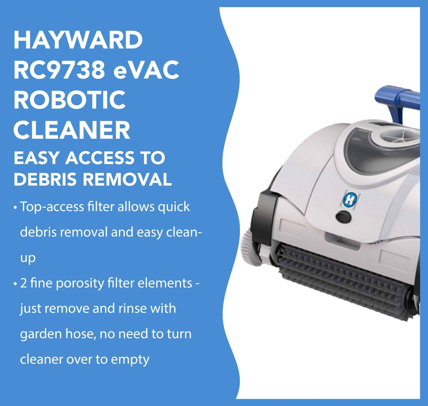 Hayward RC9738 eVac Robotic Pool Cleaner - interpools