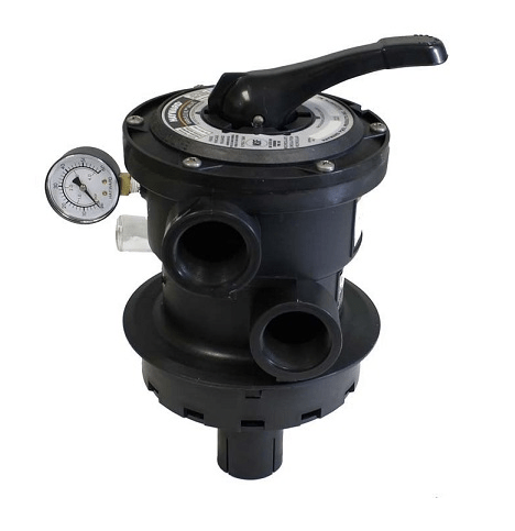 Hayward, VariFlo, 6pos, 1.5 FIP, Blk, Top Clamp (27515 - 154 - 000) - interpools