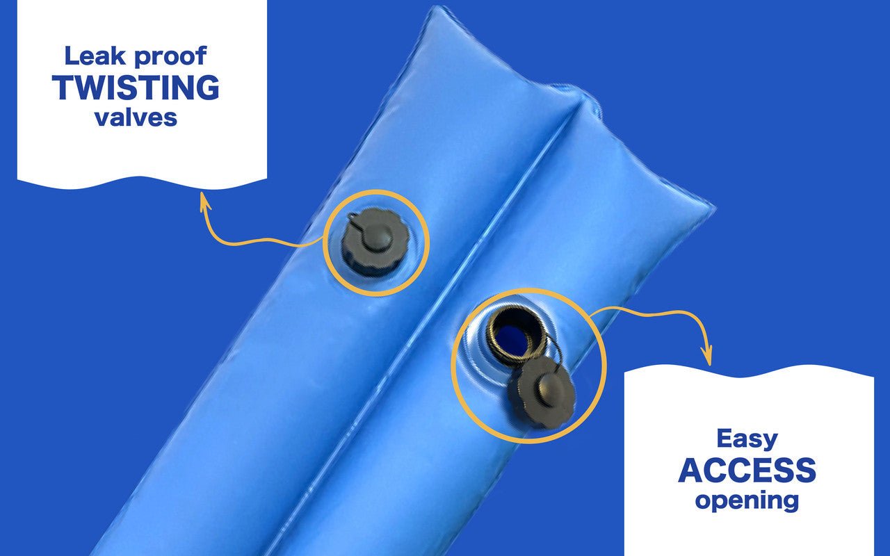Heavy Duty Water Bag 8', Double Chamber with Twist Cap - interpools