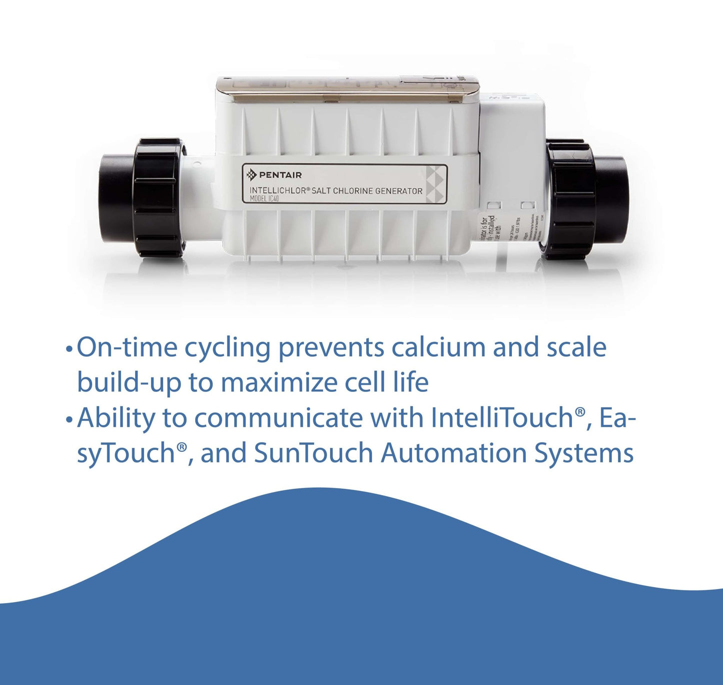 Pentair IntelliChlor IC40 Replacement Salt Cell (520912) - interpools