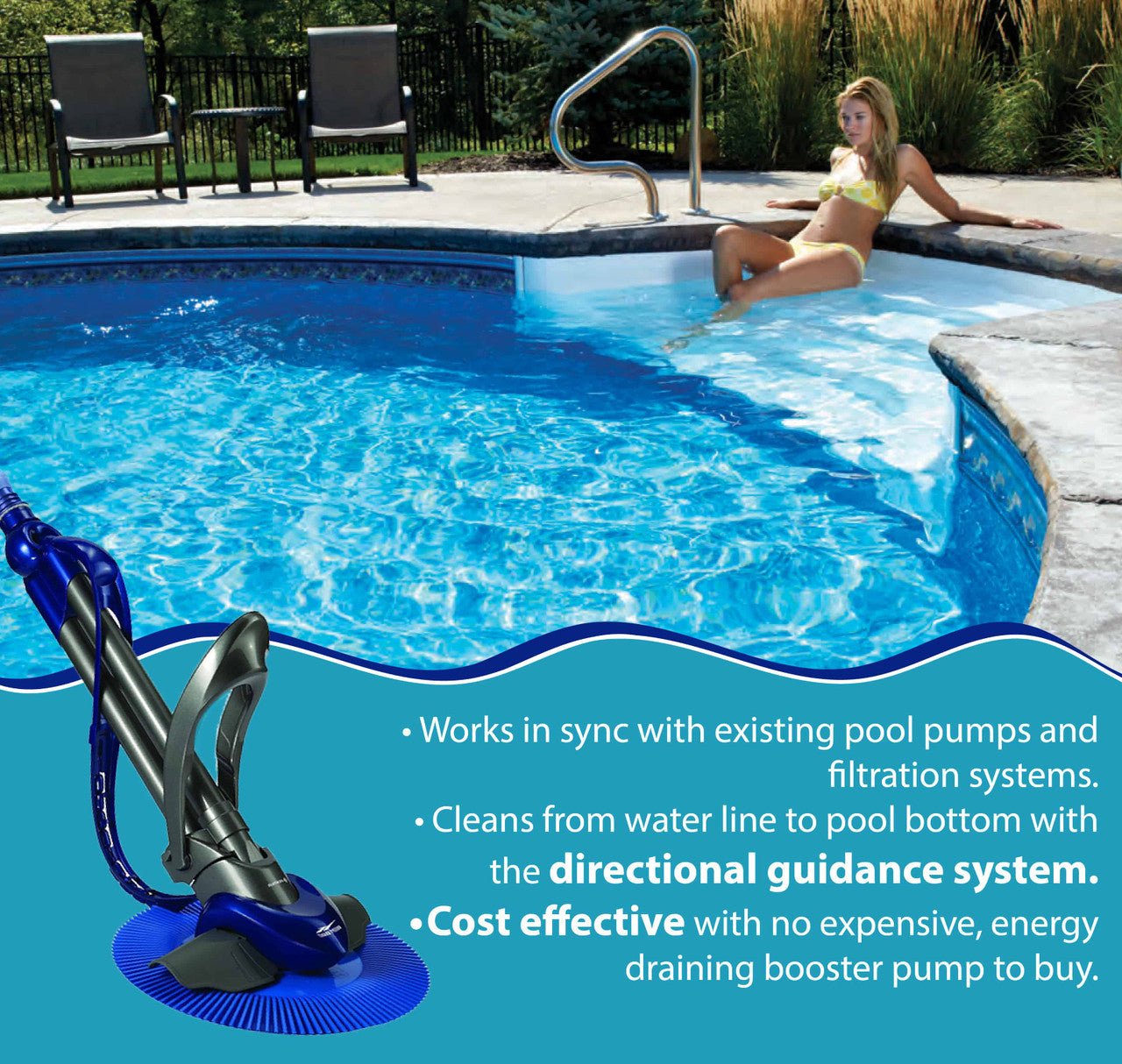 Pentair K70409 Kreepy Krauly Classic Inground Automatic Suction Pool Cleaner - interpools