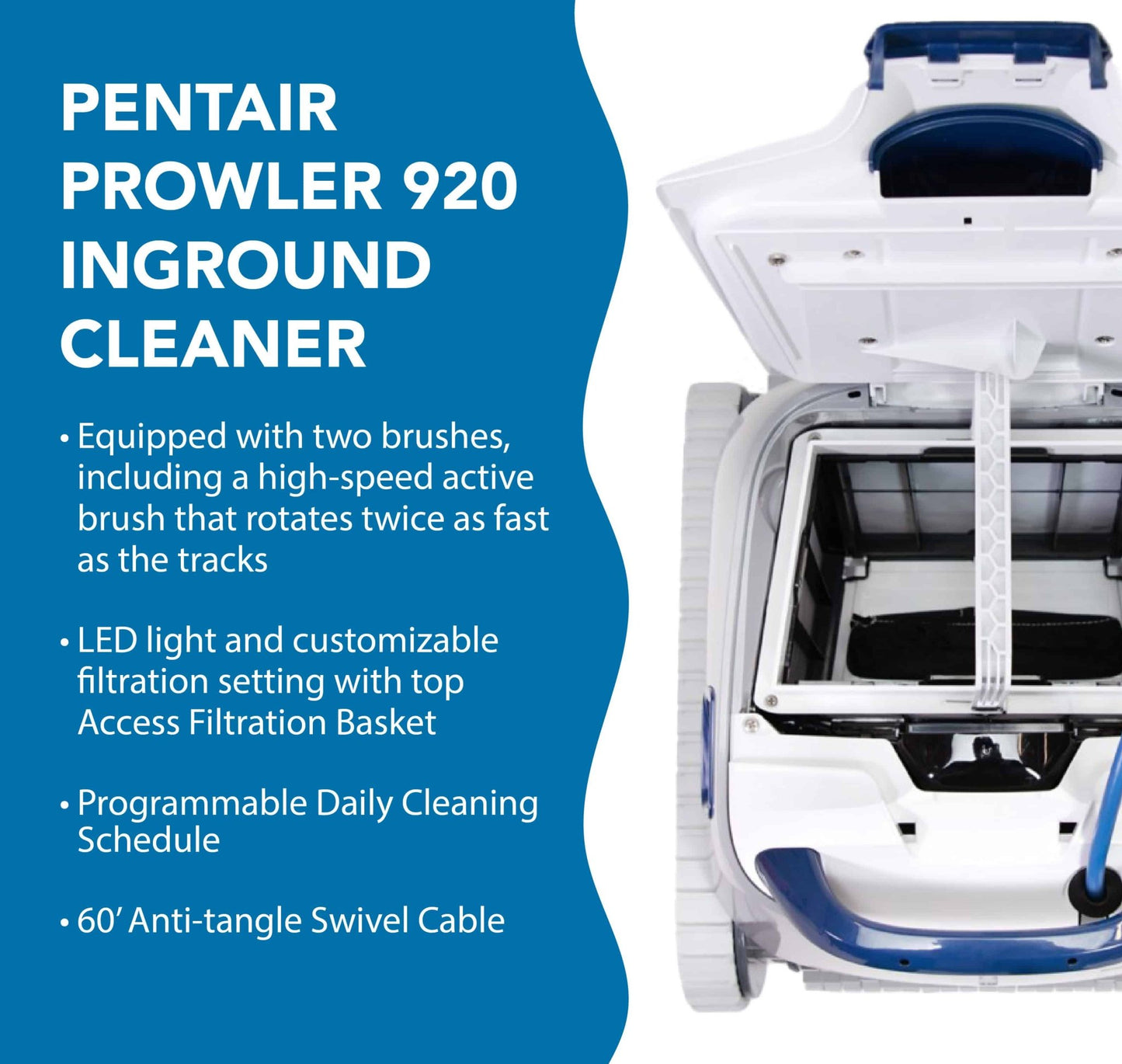 Pentair Prowler 920 Robotic In - Ground Pool Cleaner - interpools
