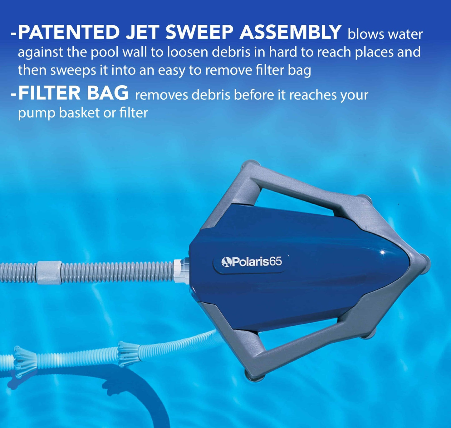 Polaris 65 Above Ground Pool Cleaner - interpools