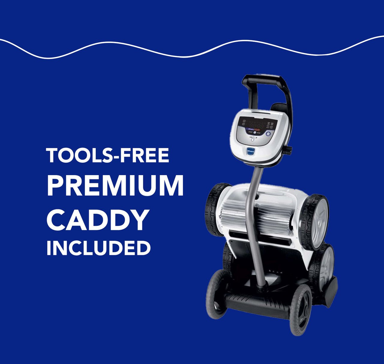 Polaris P945 Premium Robotic Automatic Pool Cleaner & Cart - interpools