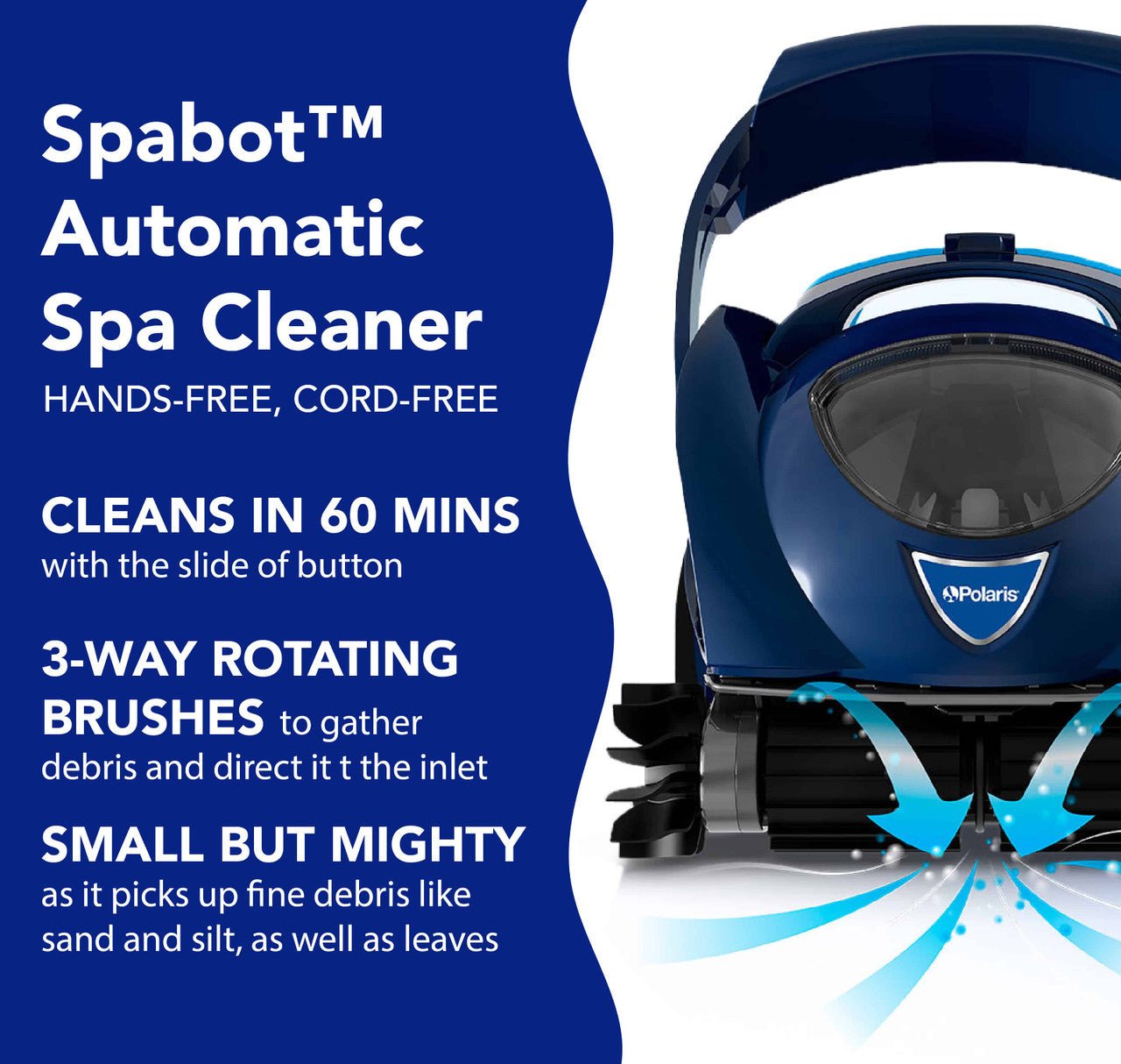 Polaris Spabot Cordless Automatic Spa & Hot Tub Cleaner - interpools