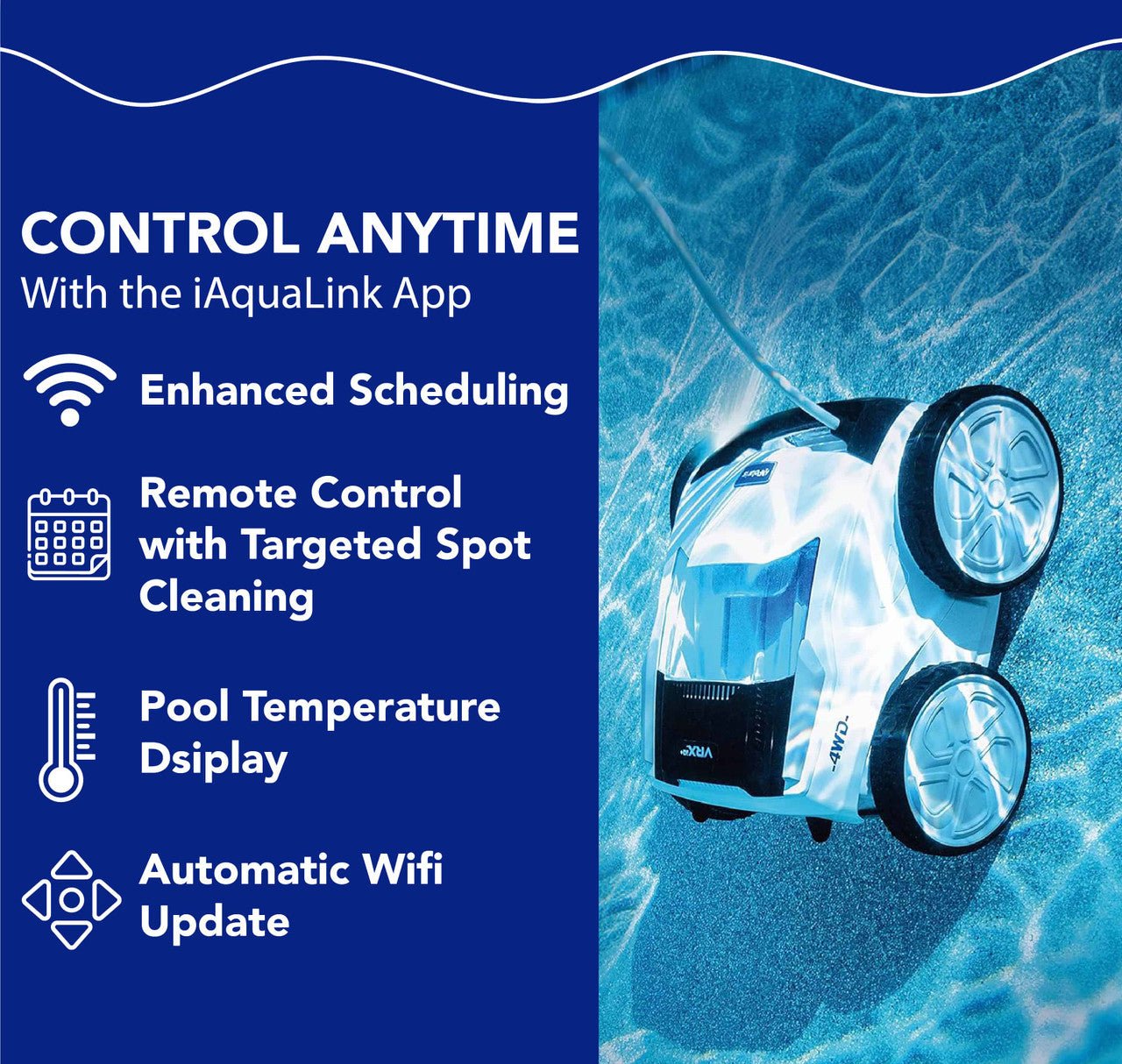 Polaris VRX IQ PLUS Robotic Pool Cleaner - interpools