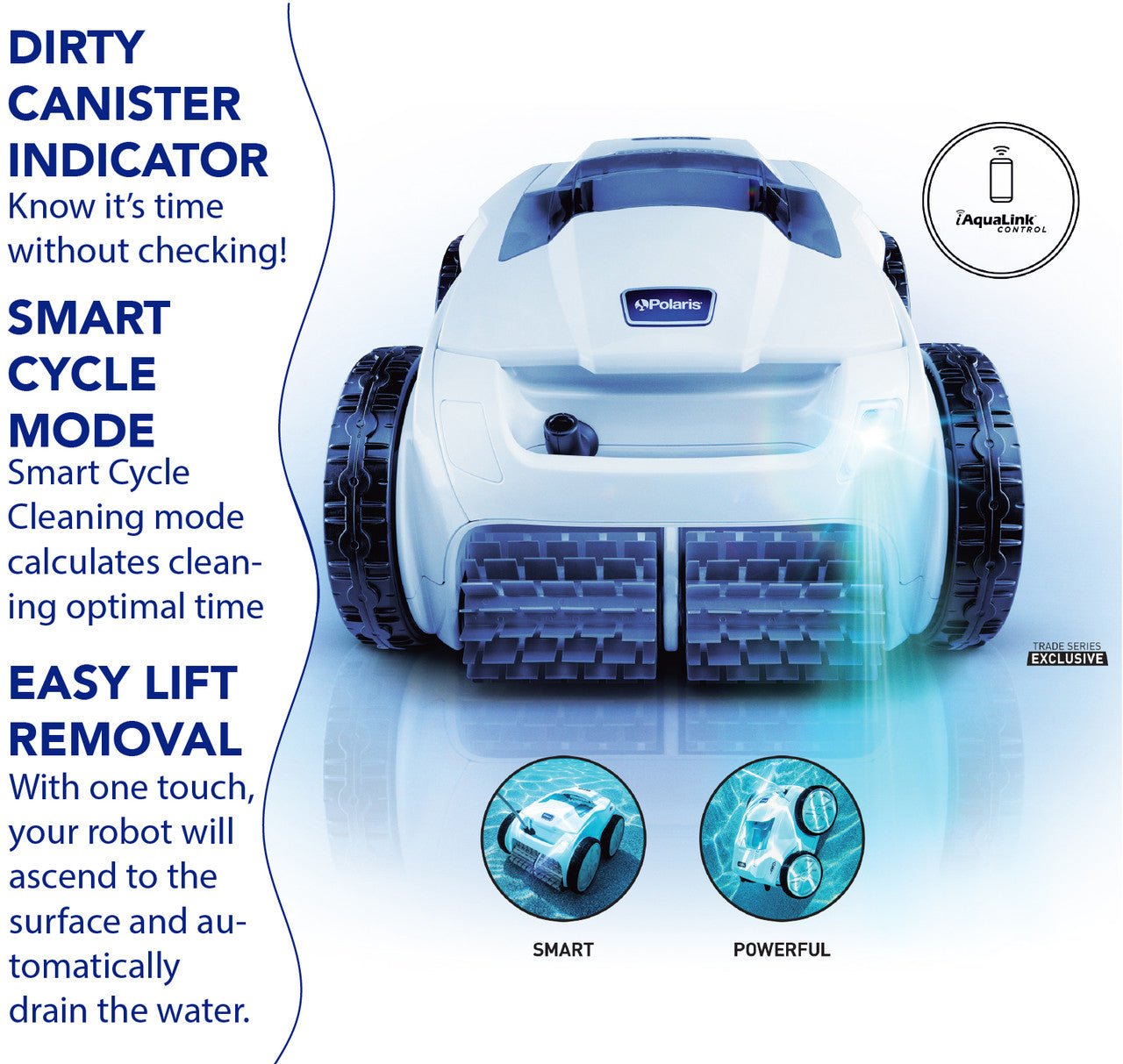 Polaris VRXiQ Robotic Pool Cleaner - interpools