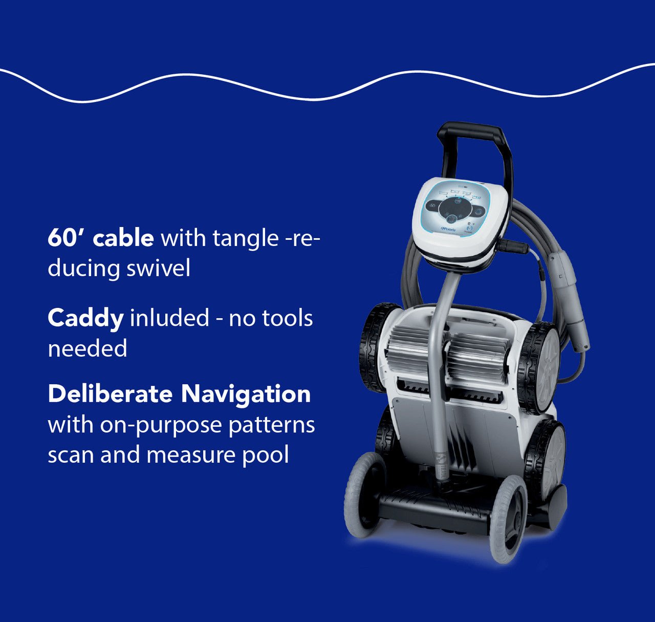 Polaris VRXiQ Robotic Pool Cleaner - interpools