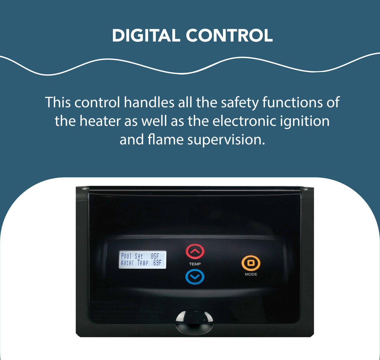 Raypak 206A, Electronic 199,500 BTU Natural Gas Heater - interpools