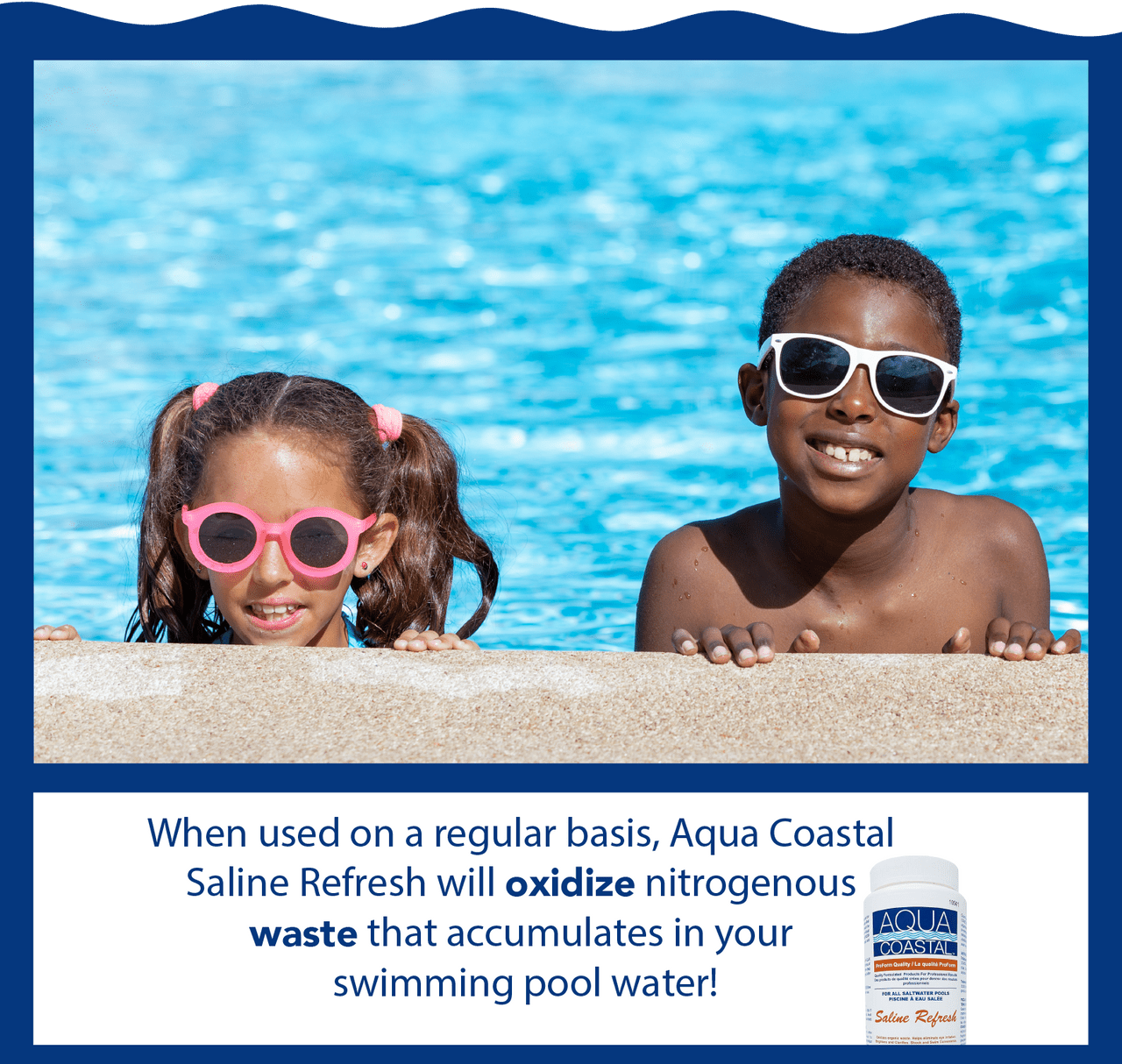 Saline Refresh - Salt Water Pool Shock 1Kg - interpools