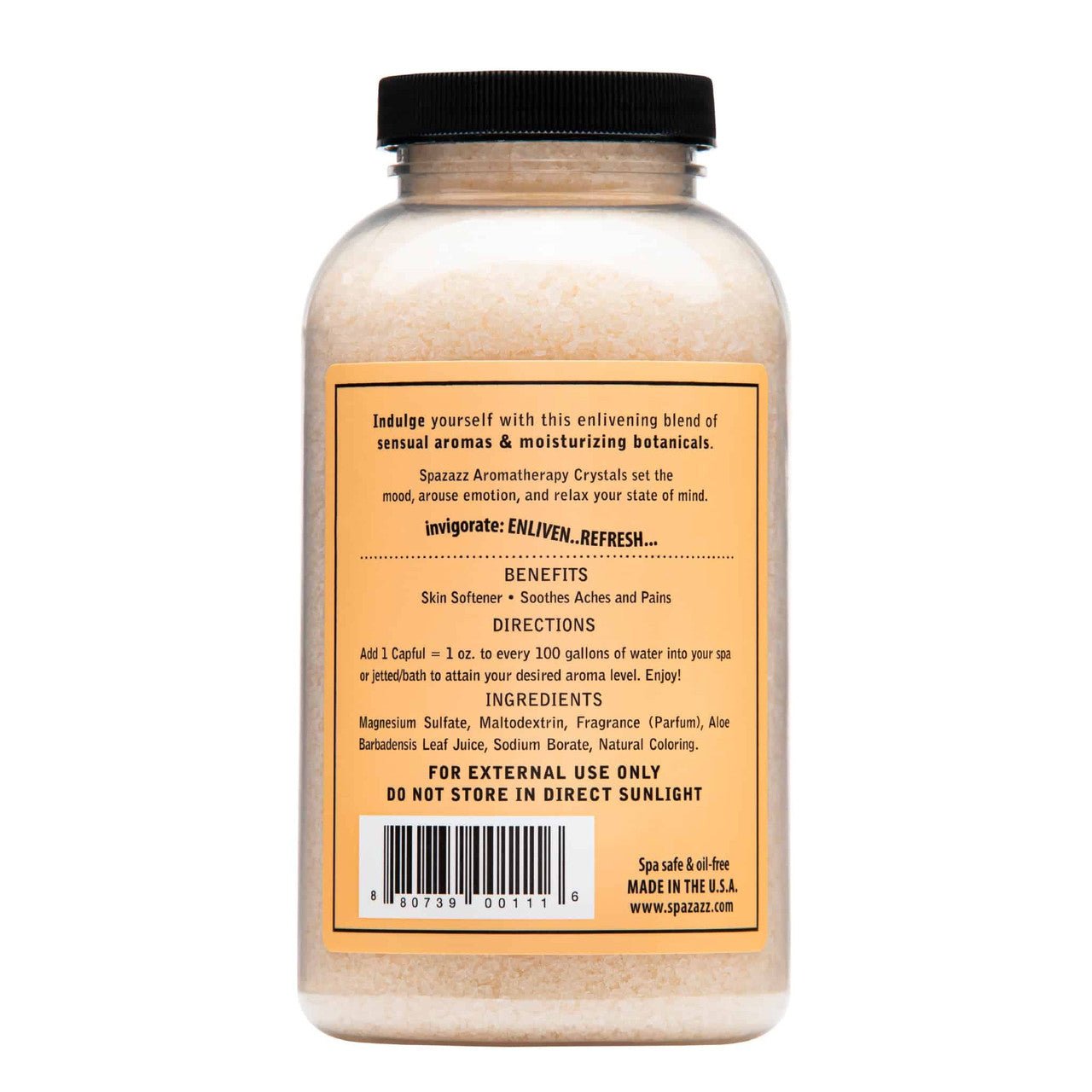 Spazazz Crystals, Grapefruit Orange, 22oz - interpools