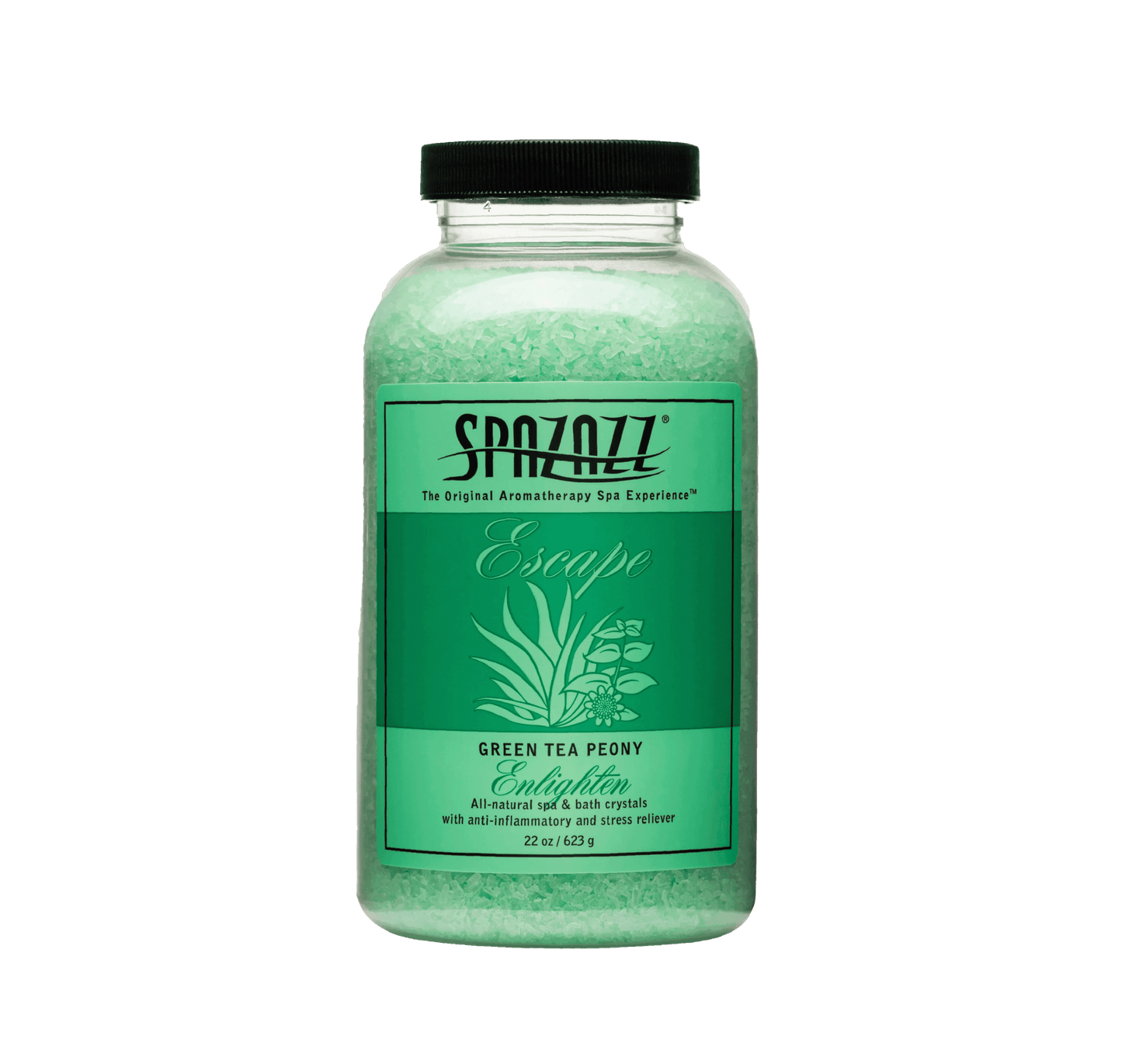 Spazazz Crystals, Green Tea Peony, 22oz - interpools