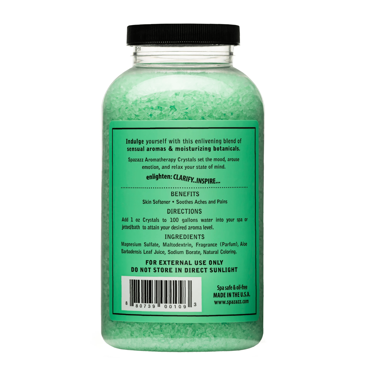 Spazazz Crystals, Green Tea Peony, 22oz - interpools