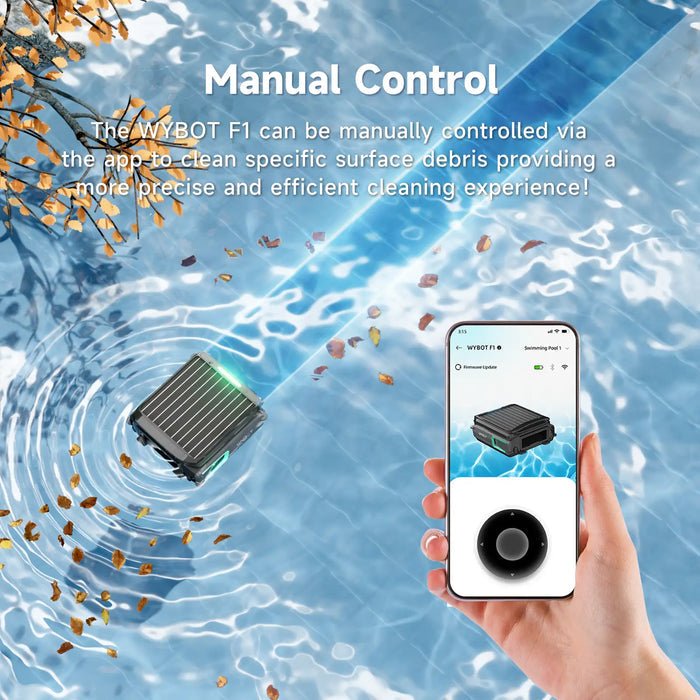 WYBOT F1 Pool Skimmer Solar Powered Robotic Cleaner - International Pool & Spa