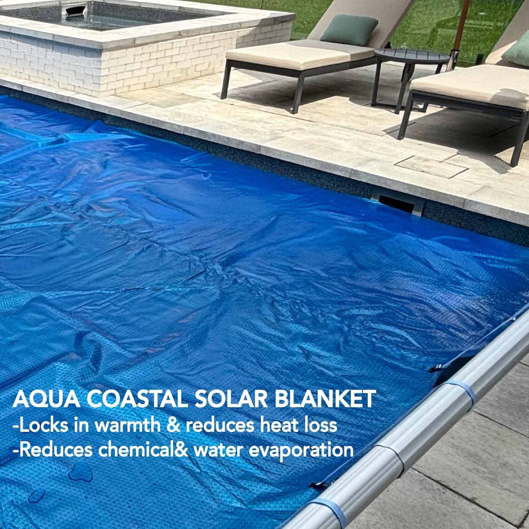 12' x 24' Oval Premium Blue Solar Blanket - International Pool & Spa