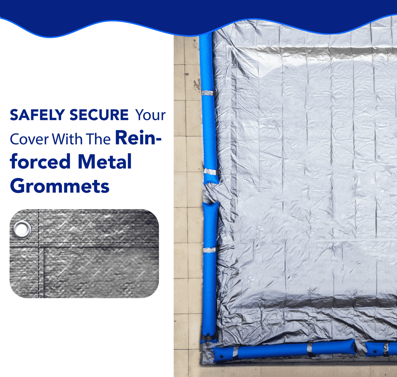 12'x24' Platinum Pro - Shield Rectangle Winter Pool Cover - interpools