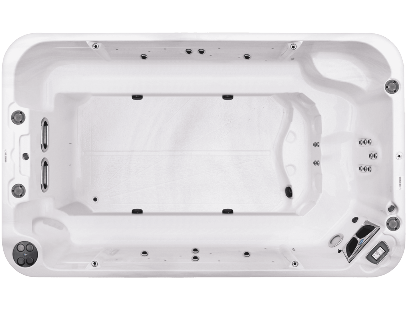 1300 (Bench) Swim Spa - interpools – International Pool & Spa