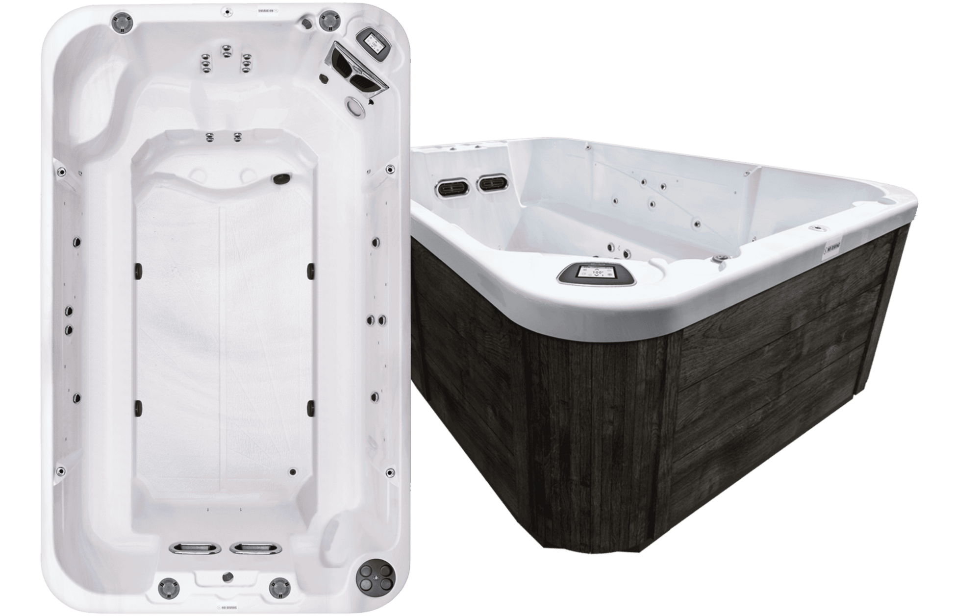 1300 (Bench) Swim Spa - interpools