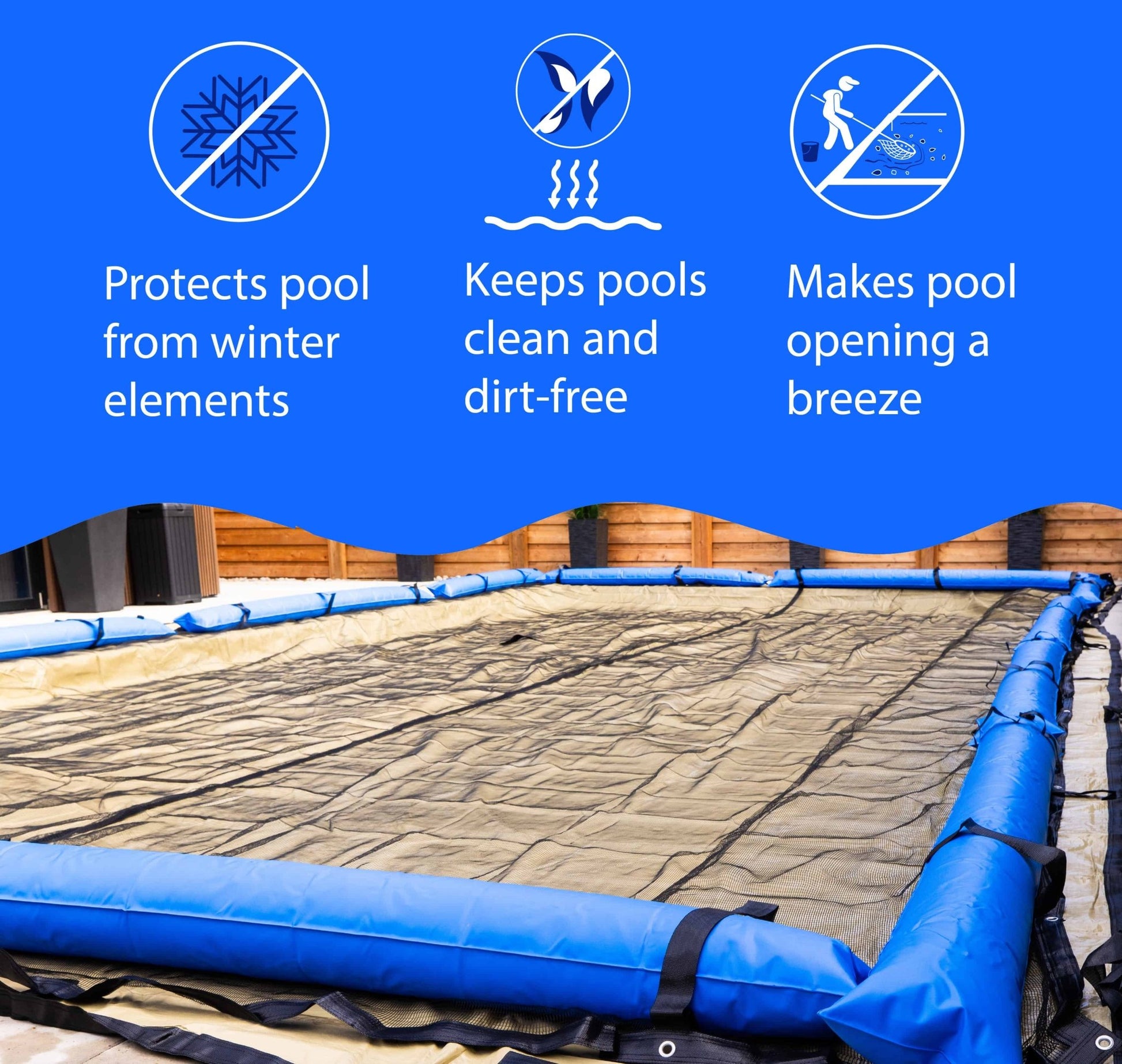 15' Round Leaf Net - interpools