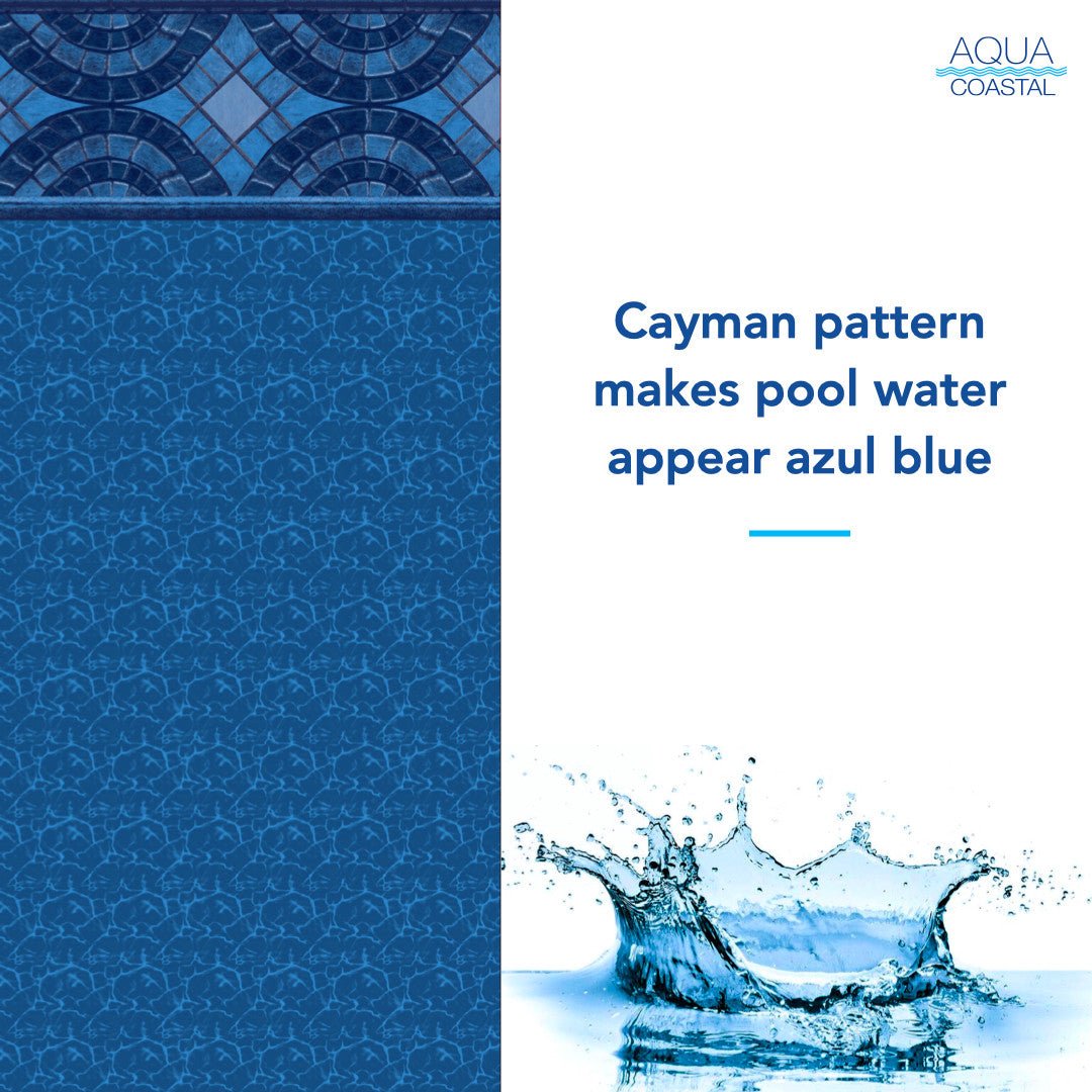 18' x 34' Oval Cayman, Unibead Above Ground Liner, 52" Wall - interpools