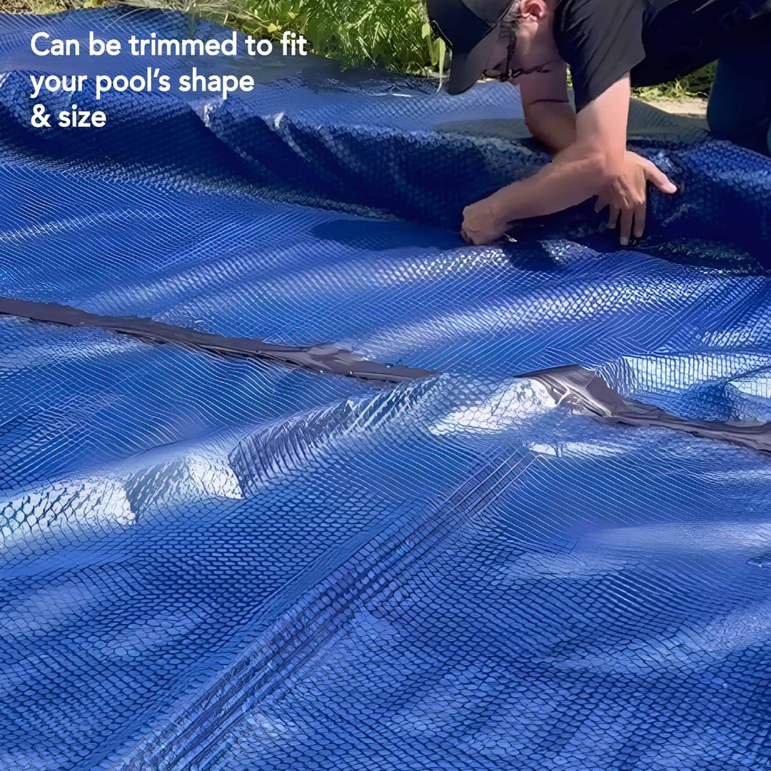 20' x 40' Rectangle Premium Black and Blue Solar Blanket - International Pool & Spa