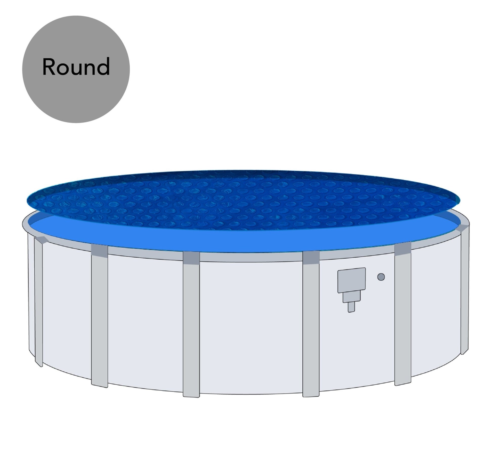 21' Round Exclusive Space Age Solar Blanket - interpools