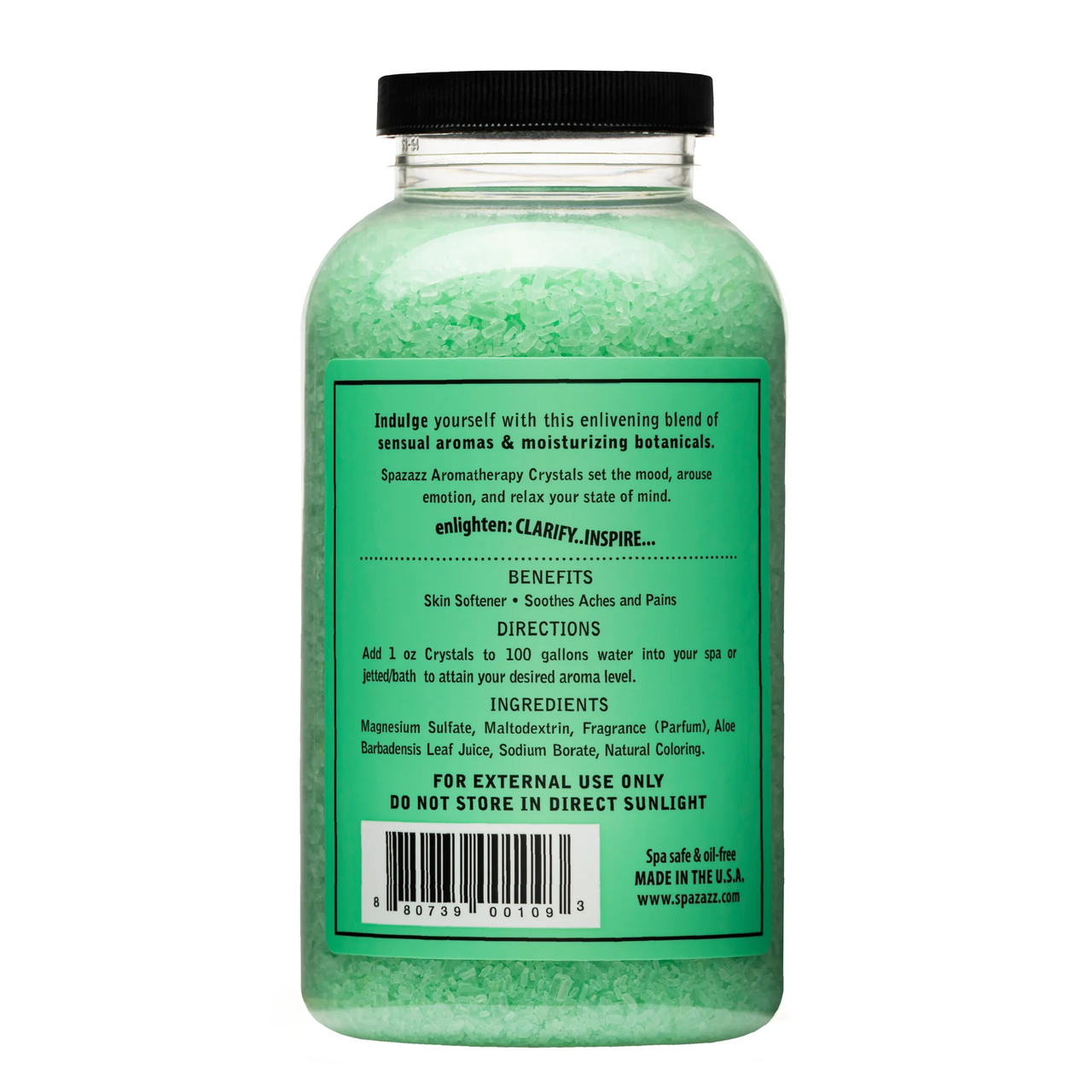 Spazazz Crystals, Green Tea Peony, 22oz