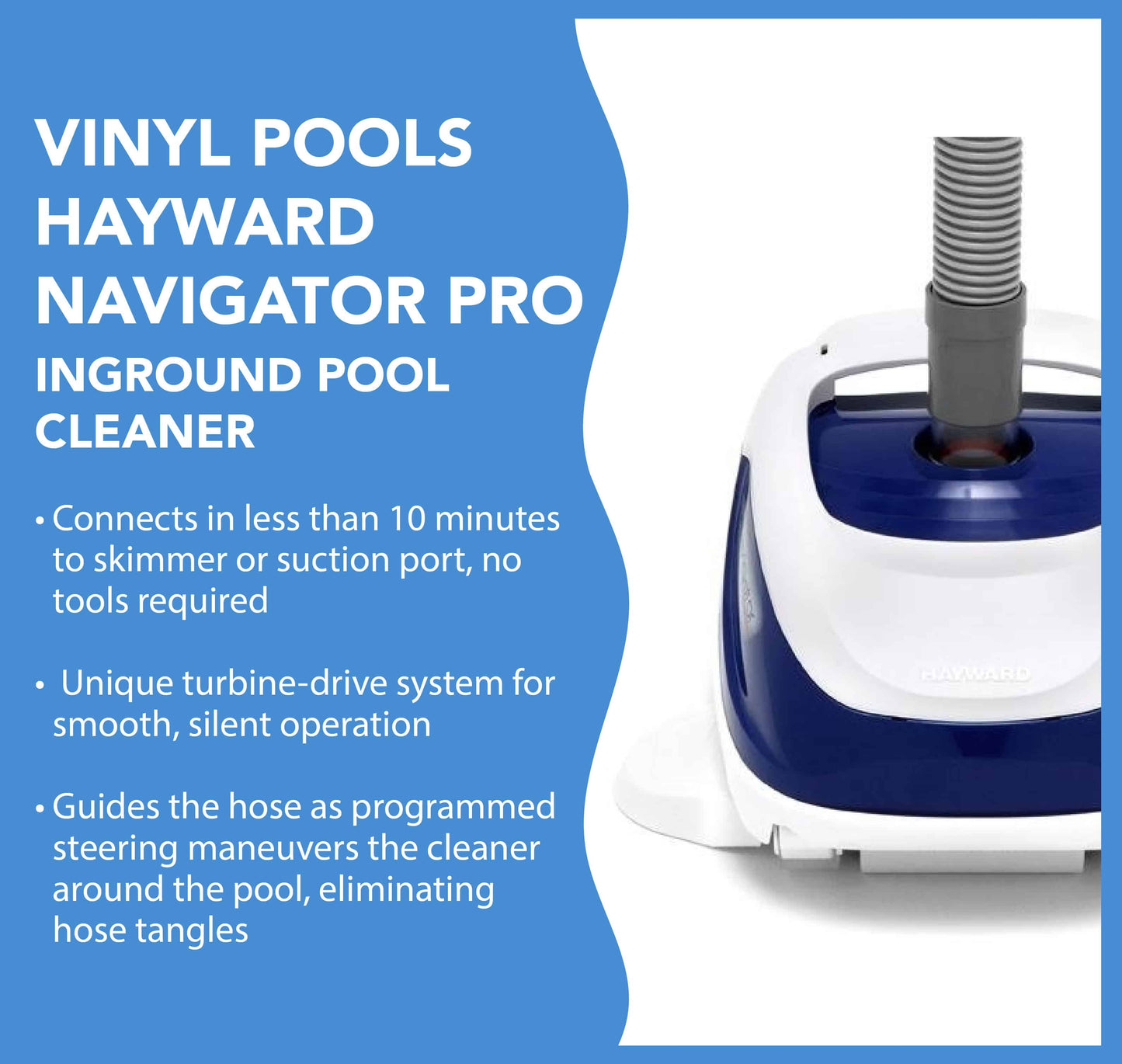 Vinyl Pools Hayward Navigator Pro Inground Pool Cleaner W3925ADV