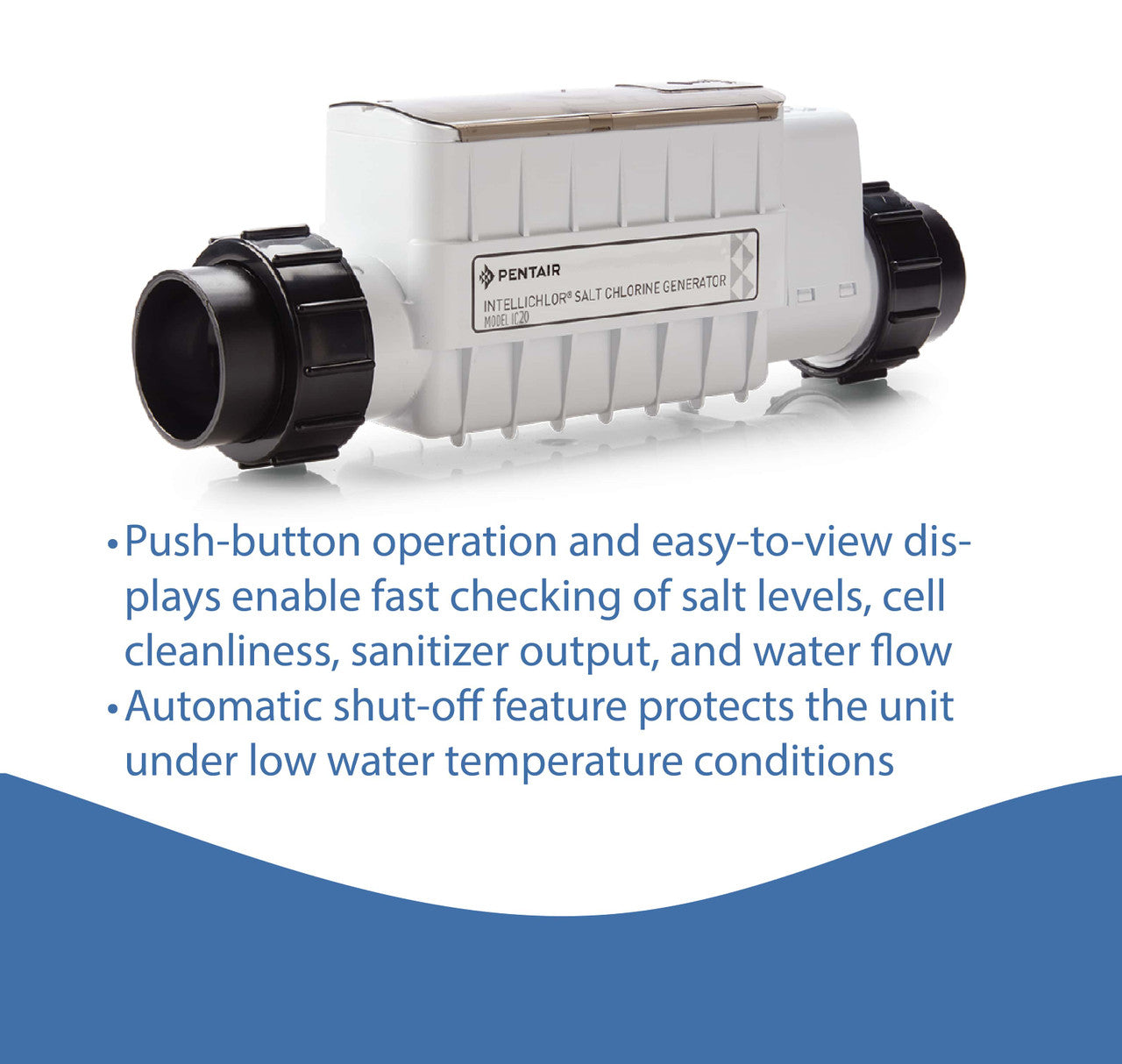 Pentair IntelliChlor IC20 Salt Cell System In Ground