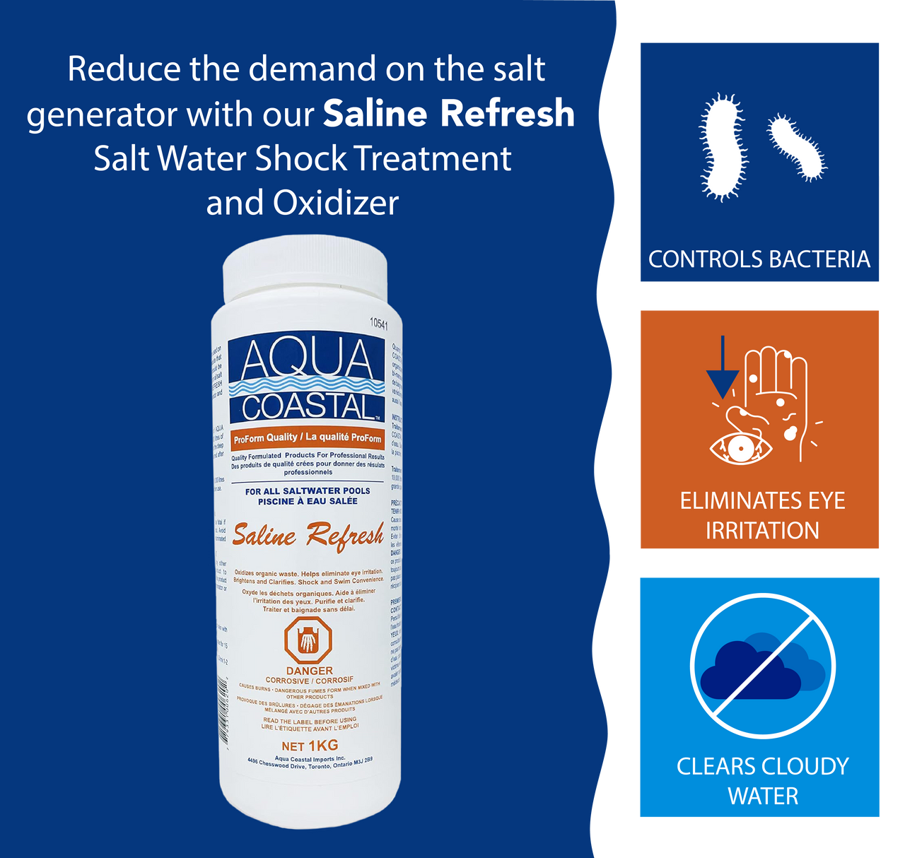 Saline Refresh-Salt Water Pool Shock 1Kg