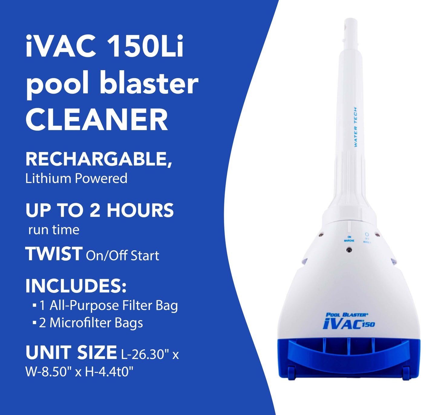 Water Tech iVac150 Pool Blaster Pool Cleaner