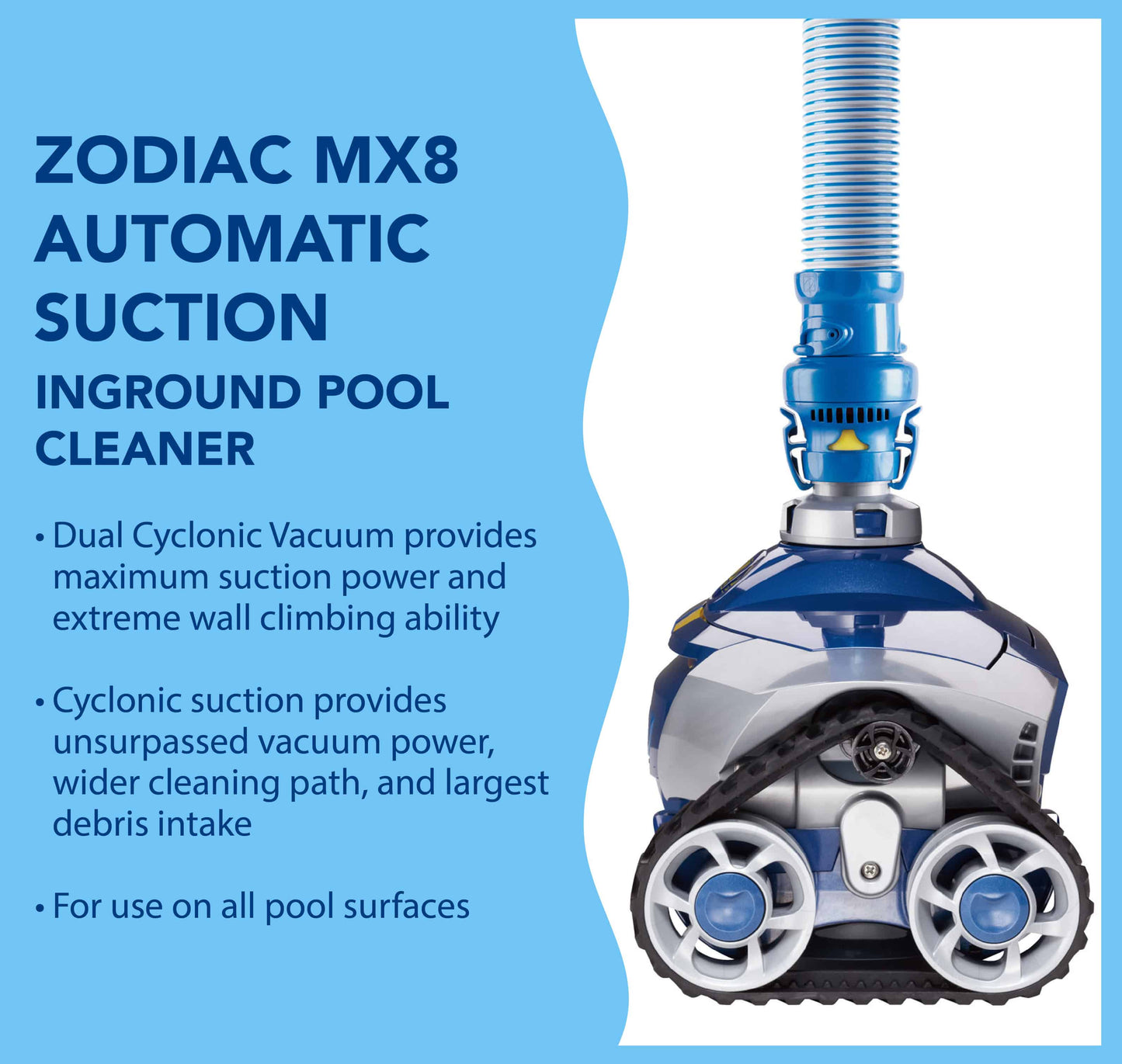 Zodiac MX8 Automatic Pool Cleaner Inground Suction Cleaner