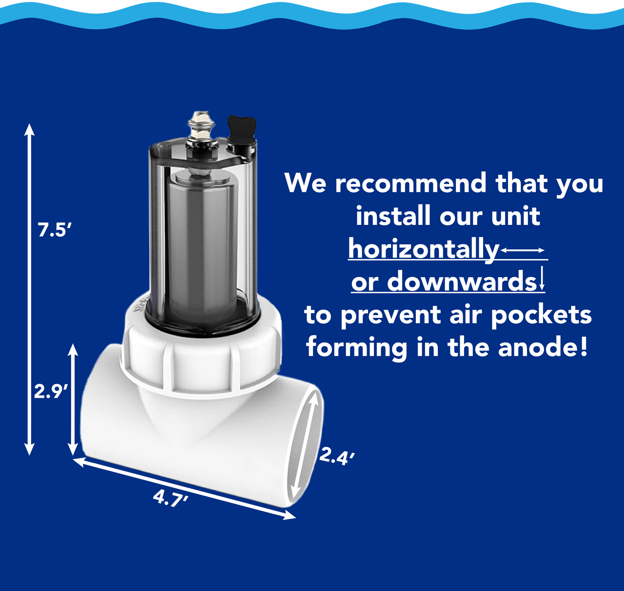 Aqua Coastal Inline Zinc Anode - interpools